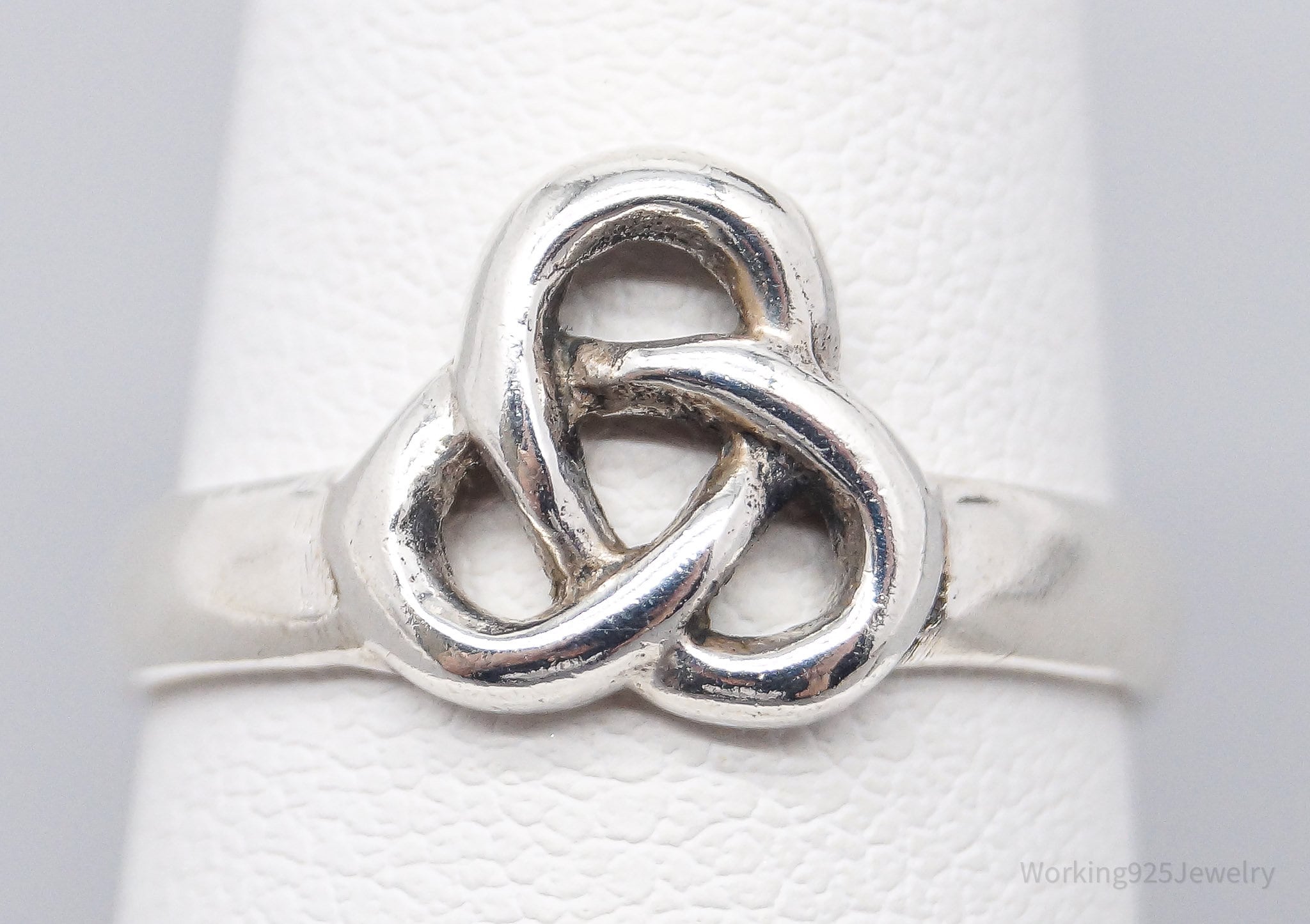 Vintage Celtic Knot Sterling Silver Ring - Size 6.5