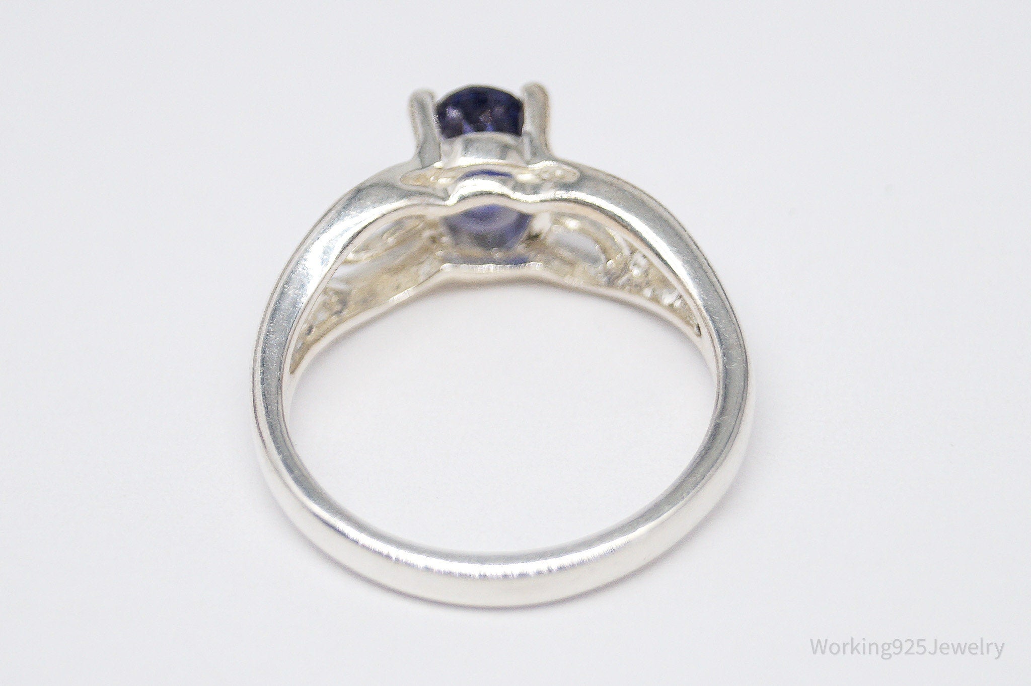Vintage UTC Iolite Sterling Silver Ring - Size 5