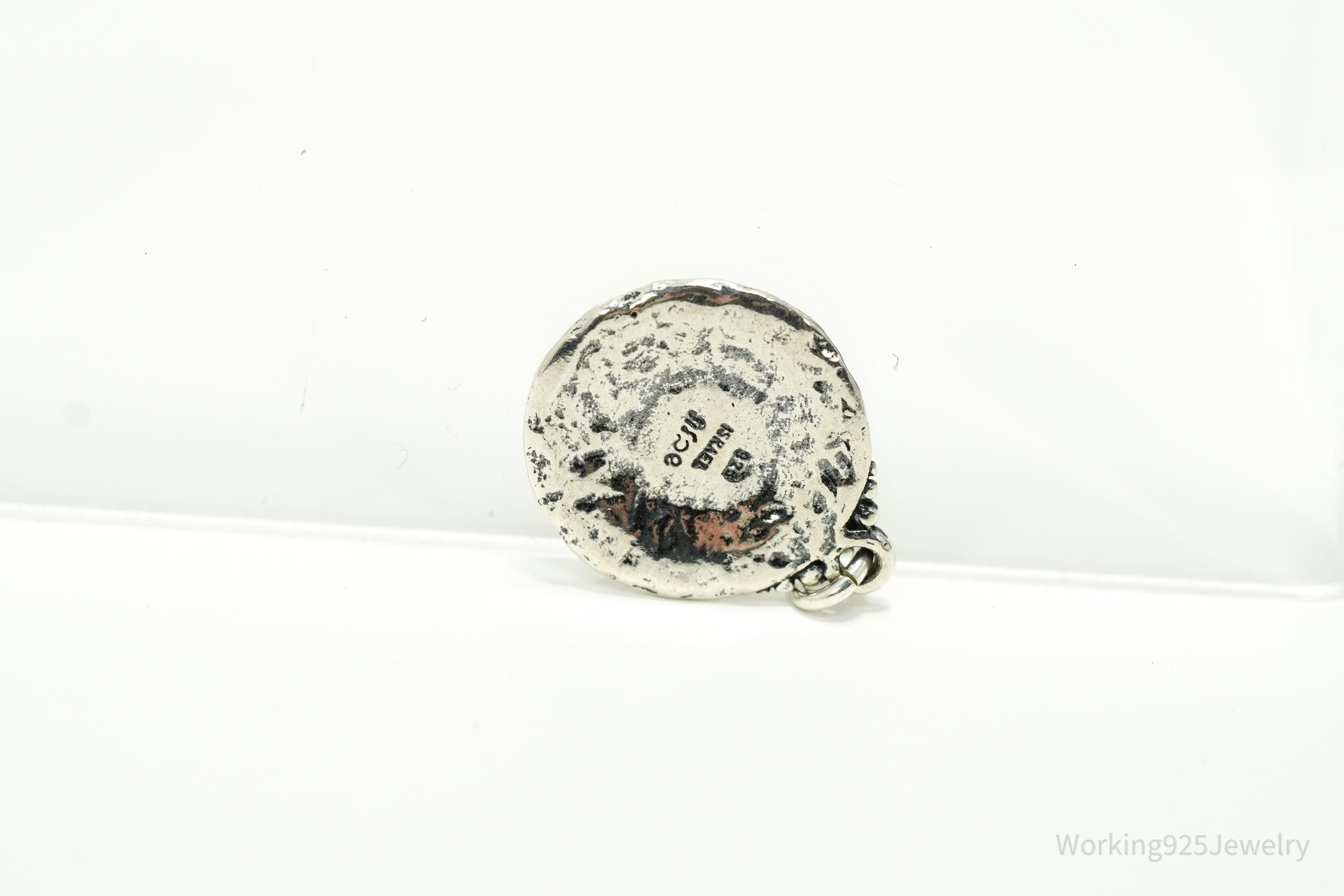 Vintage Israel Shablool Didae Opal Sterling Silver Pendant