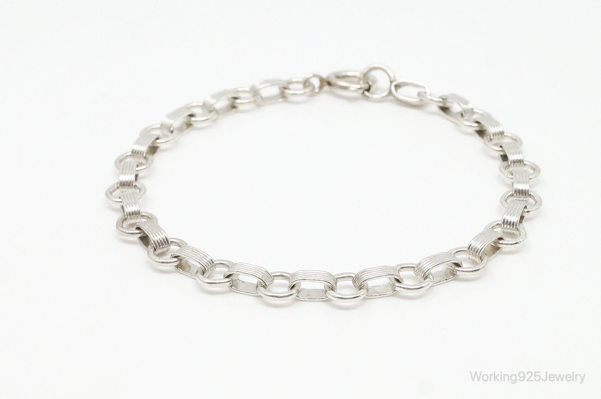 Antique Sterling Silver Chain Bracelet