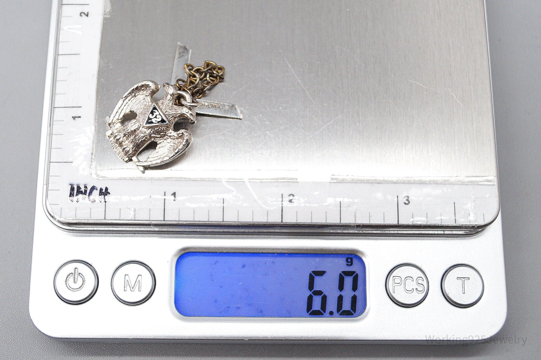 ATQ VTG Scottish Rite 32nd Degree Seattle Masons Sterling Silver Tie Tac