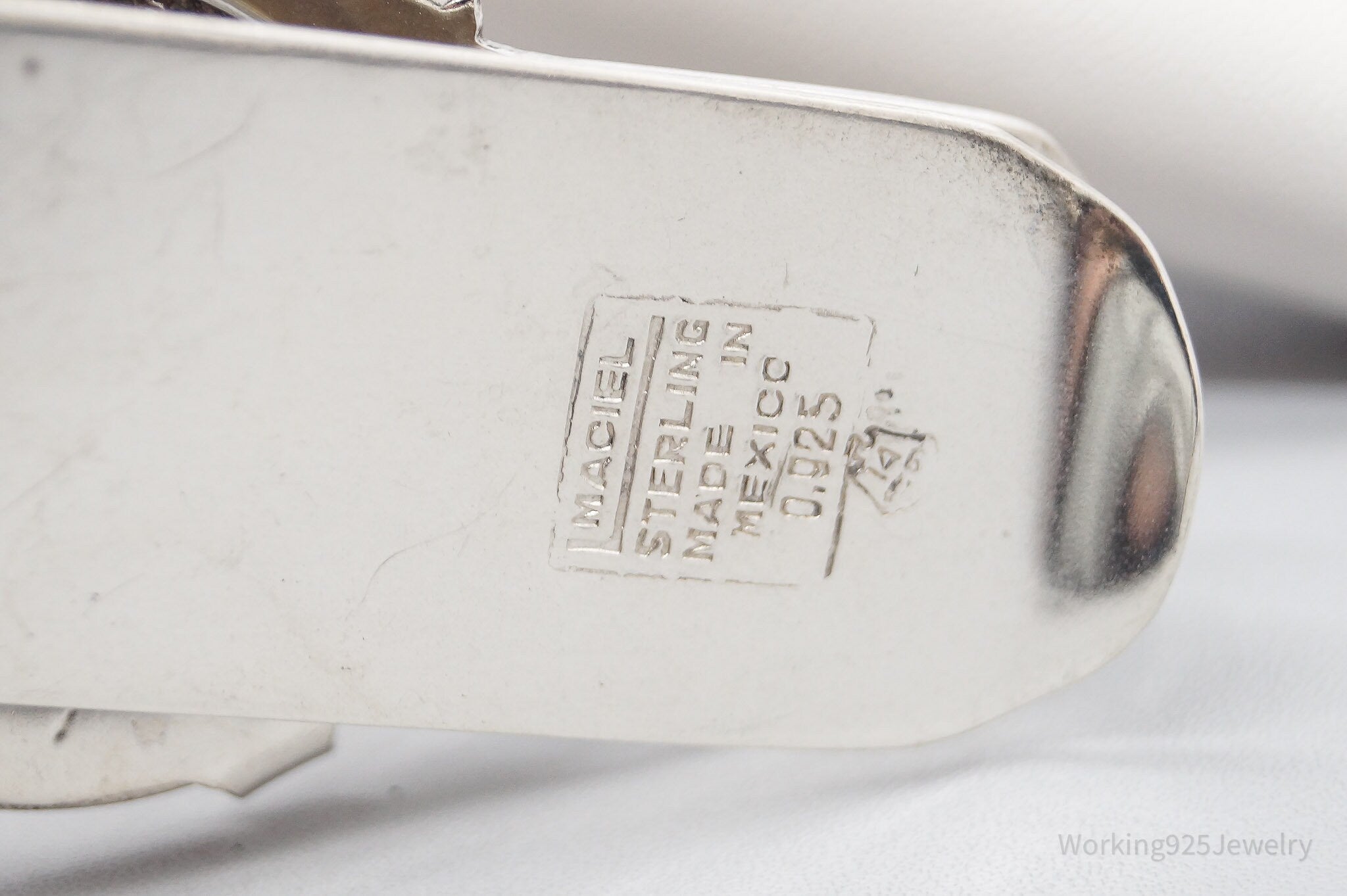 Vintage Maciel ESTADOS UNIDOS MEXICANOS 20 Centavos Silver Coin Money Clip