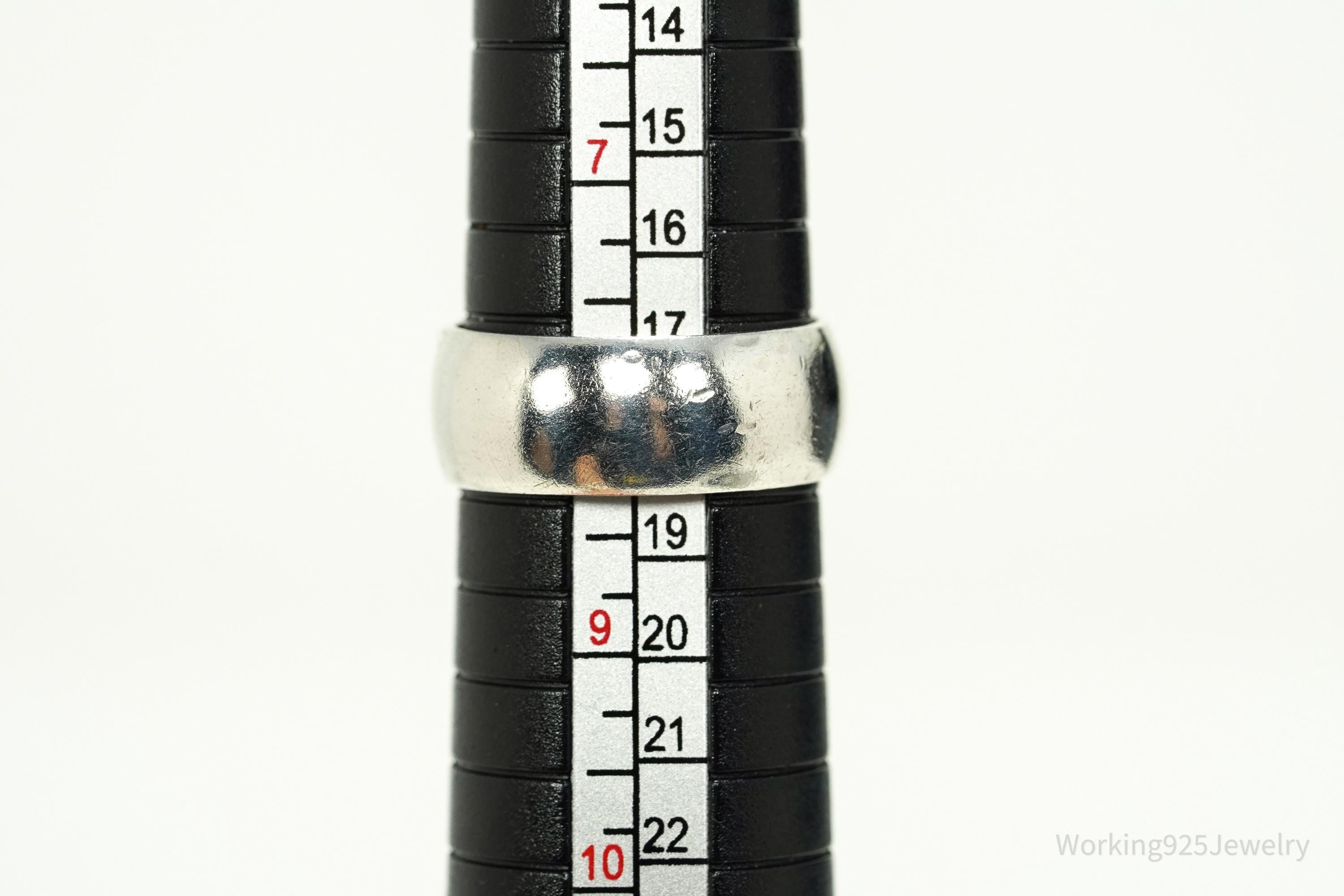 Vintage 1970s Birmingham Buckle Sterling Silver Ring - Size 8.25