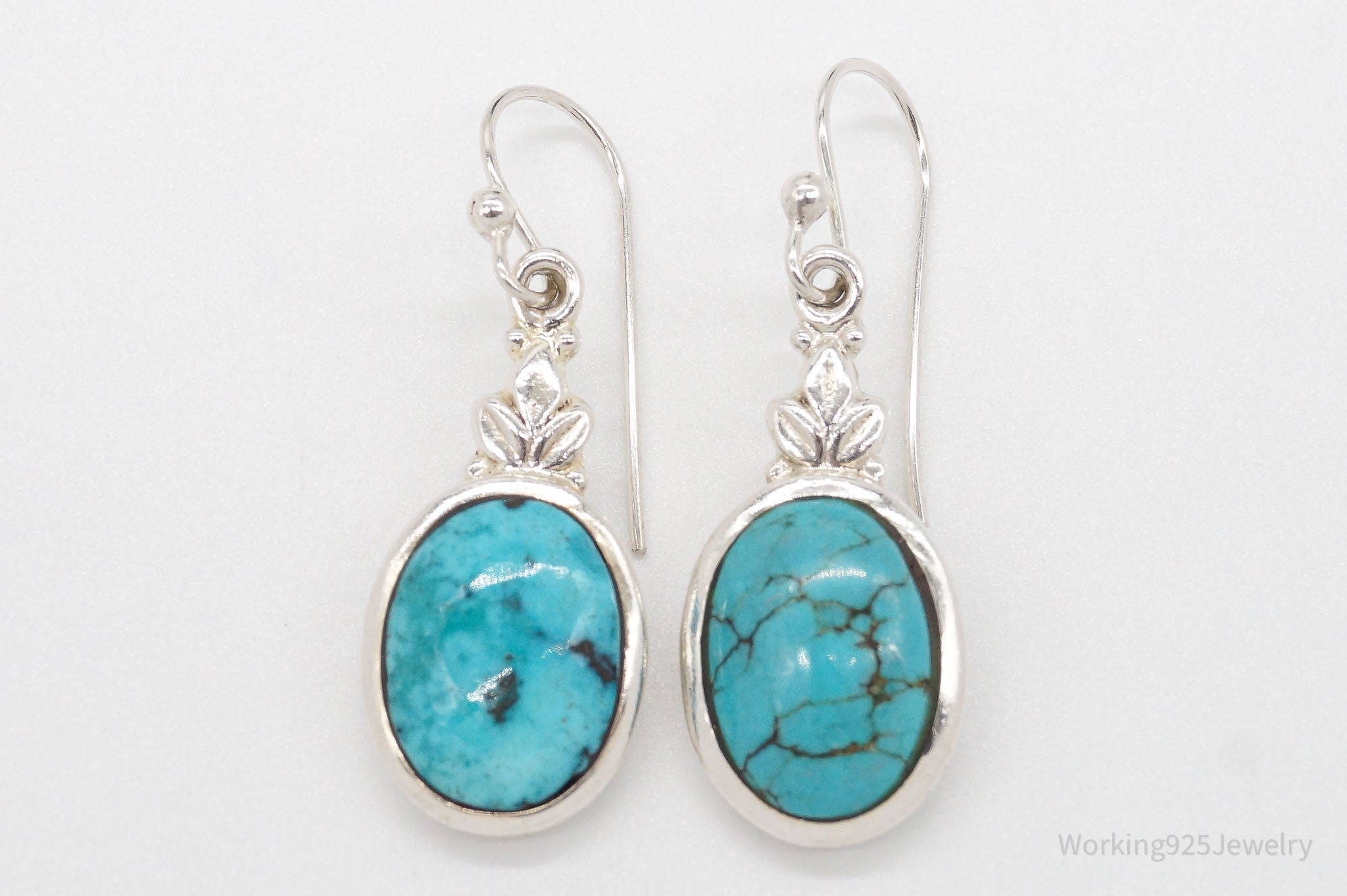 Vintage Turquoise Sterling Silver Earrings