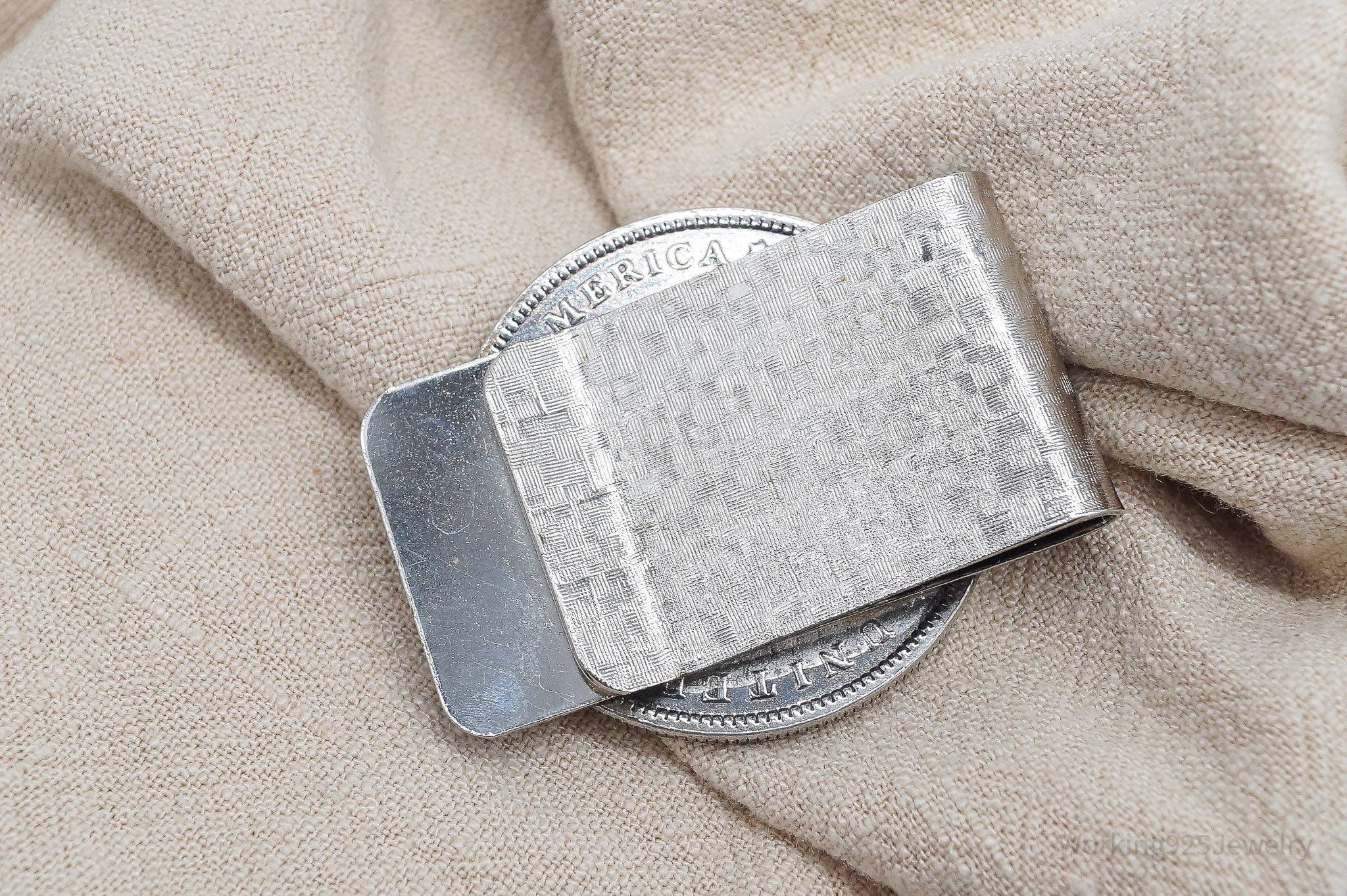 Antique 1881 Morgan Silver Dollar Coin Silver Money Clip