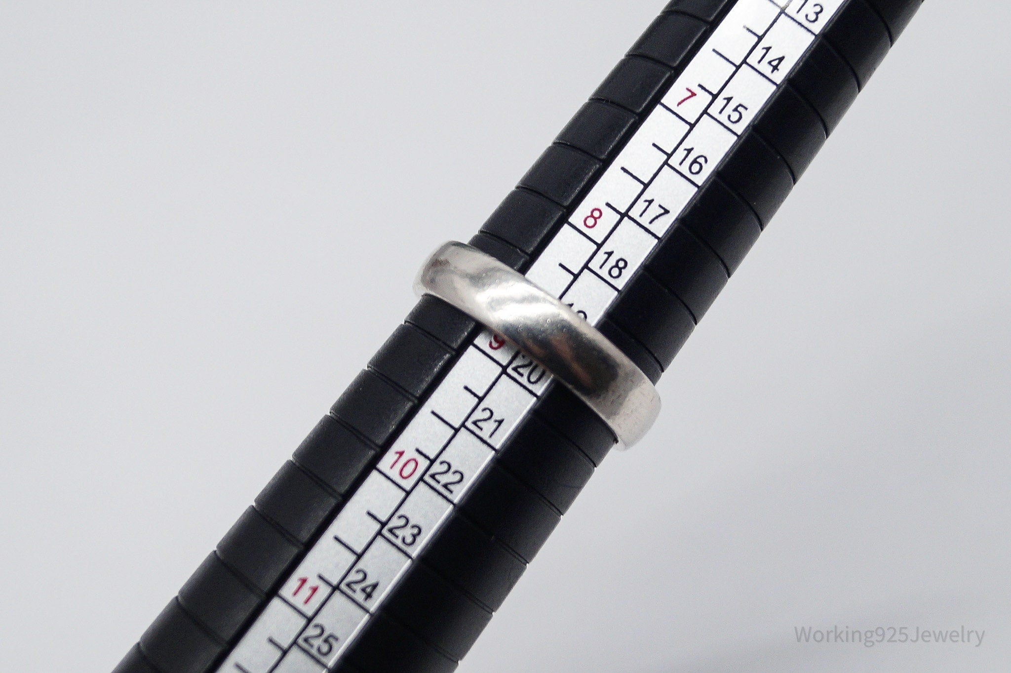 Vintage Large Pink Chalcedony Sterling Silver Ring - Size 8.75