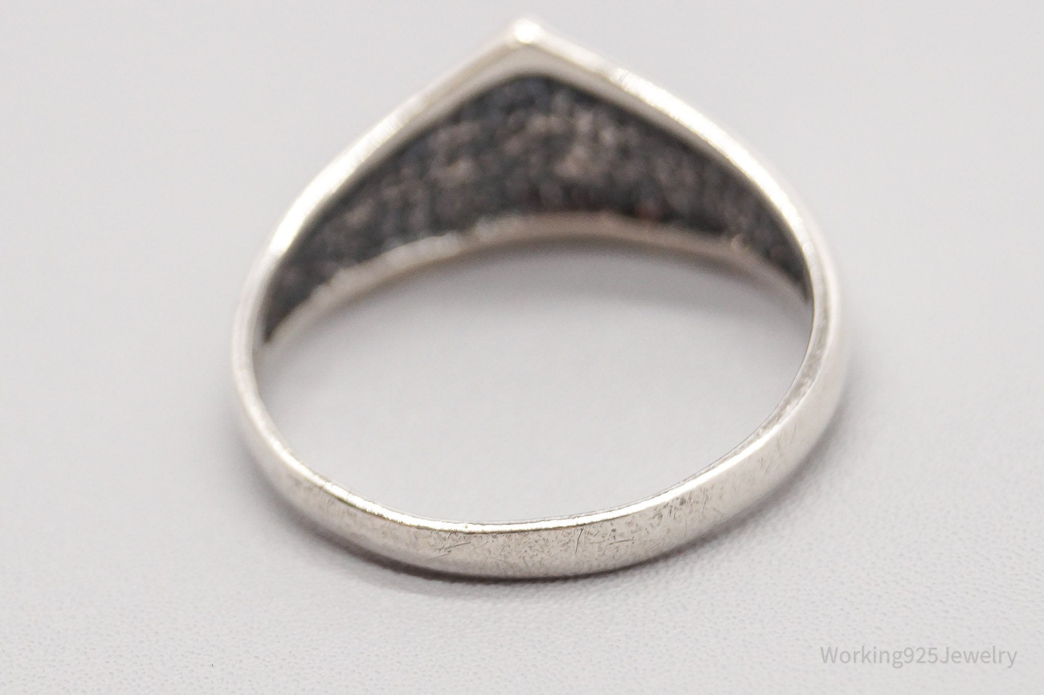 Vintage Pointed Trinity Knot Sterling Silver Band Ring - Size 12