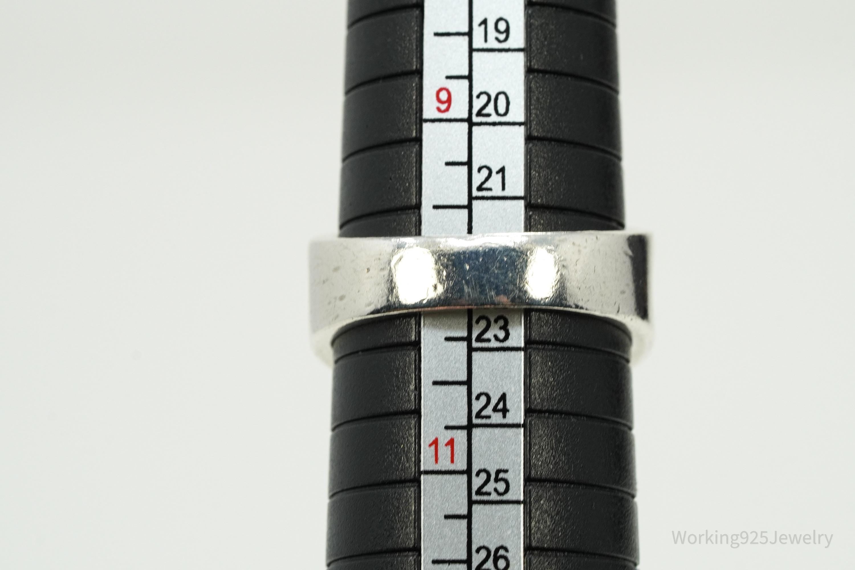Vintage ALX Sterling Silver Band Ring - Size 10