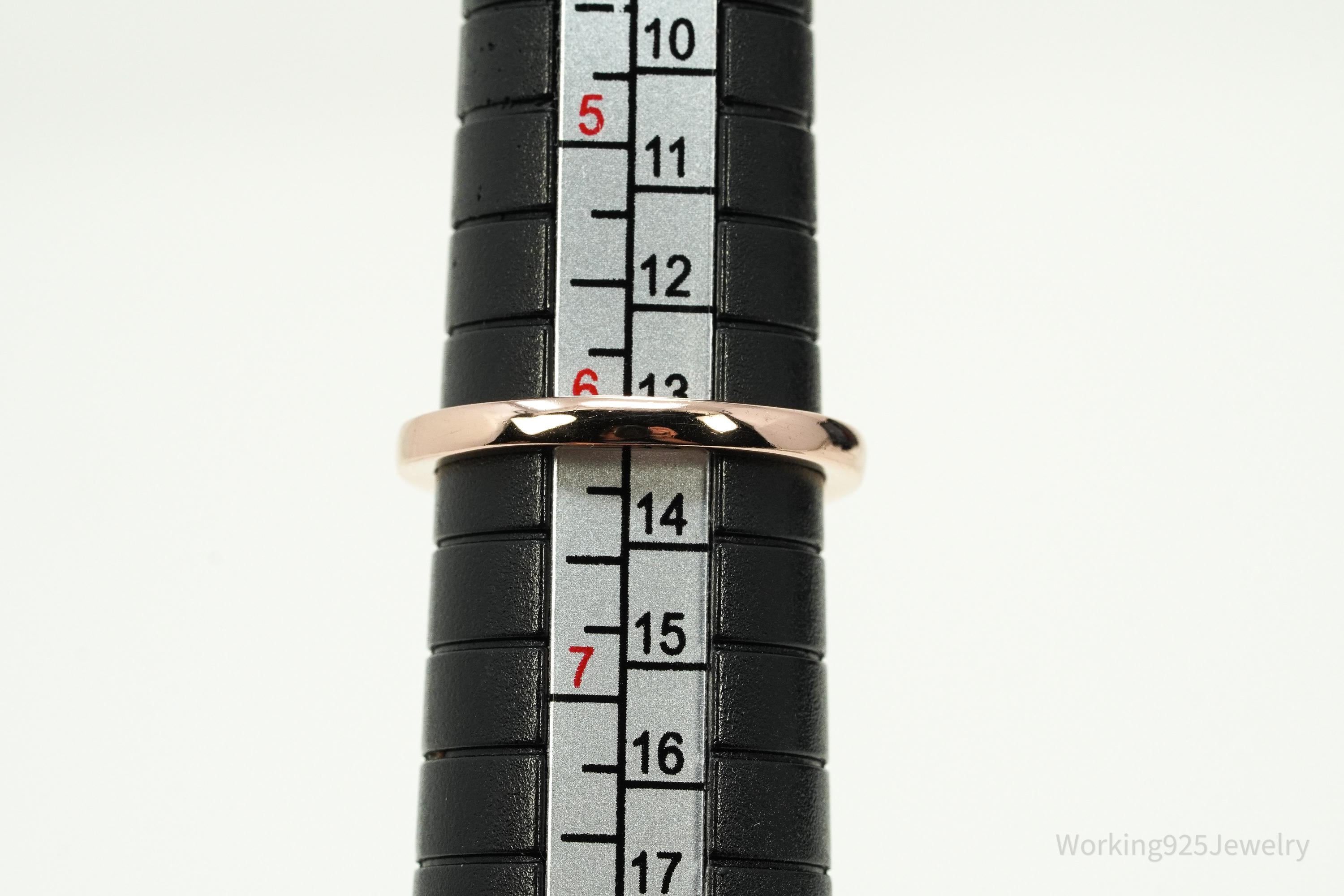 D'Joy Multi Gemstone Rose Gold Over Sterling Silver Ring - Size 6