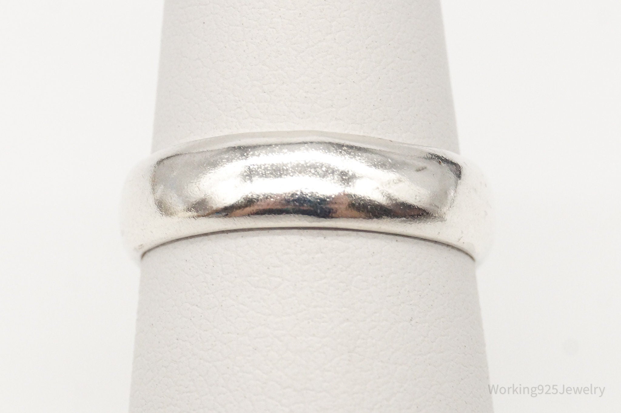 Vintage Silver Band Ring - Size 6.5