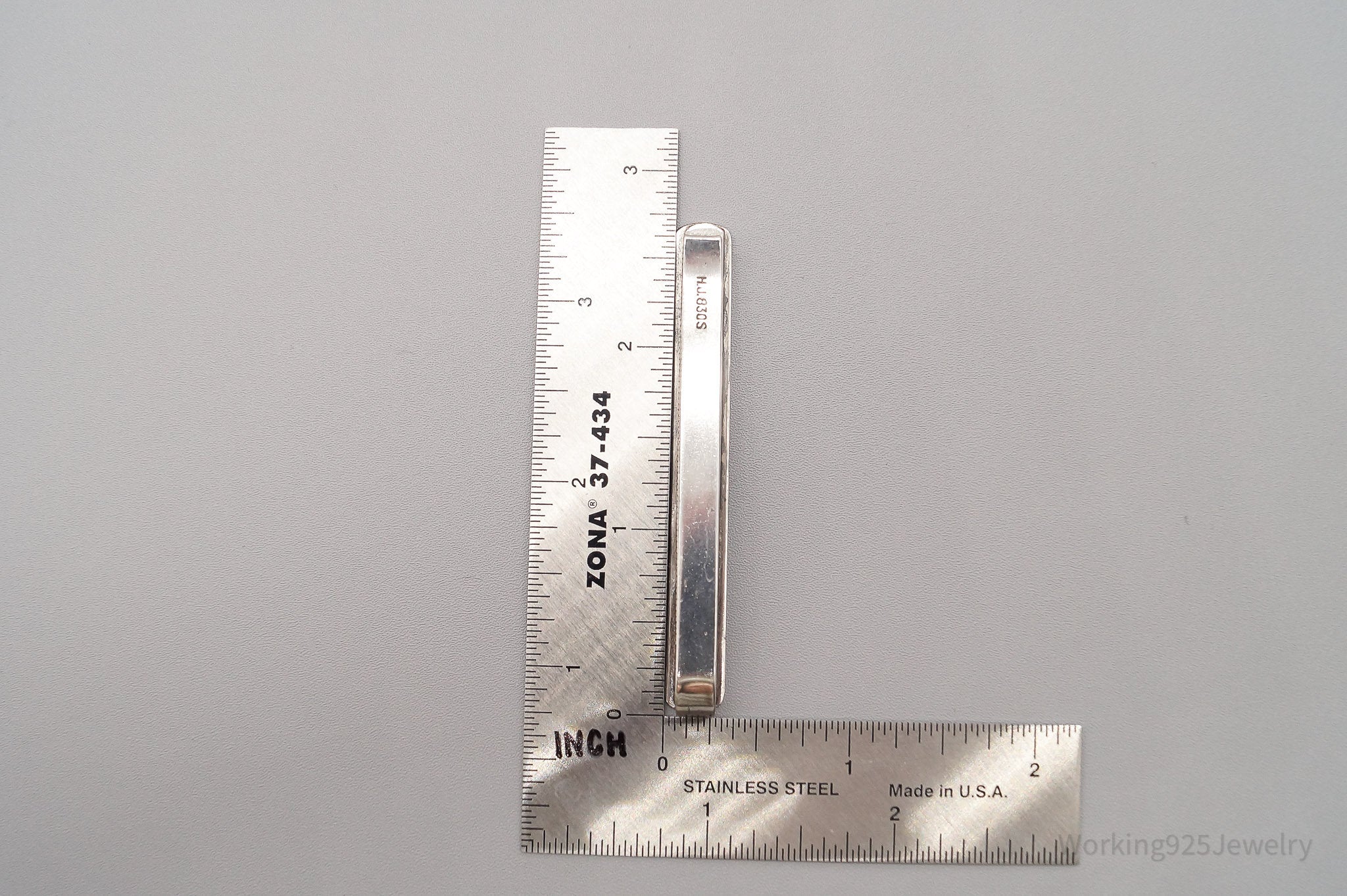 RARE Vintage Danish Modernist Hans Jensen 830S Silver Clip