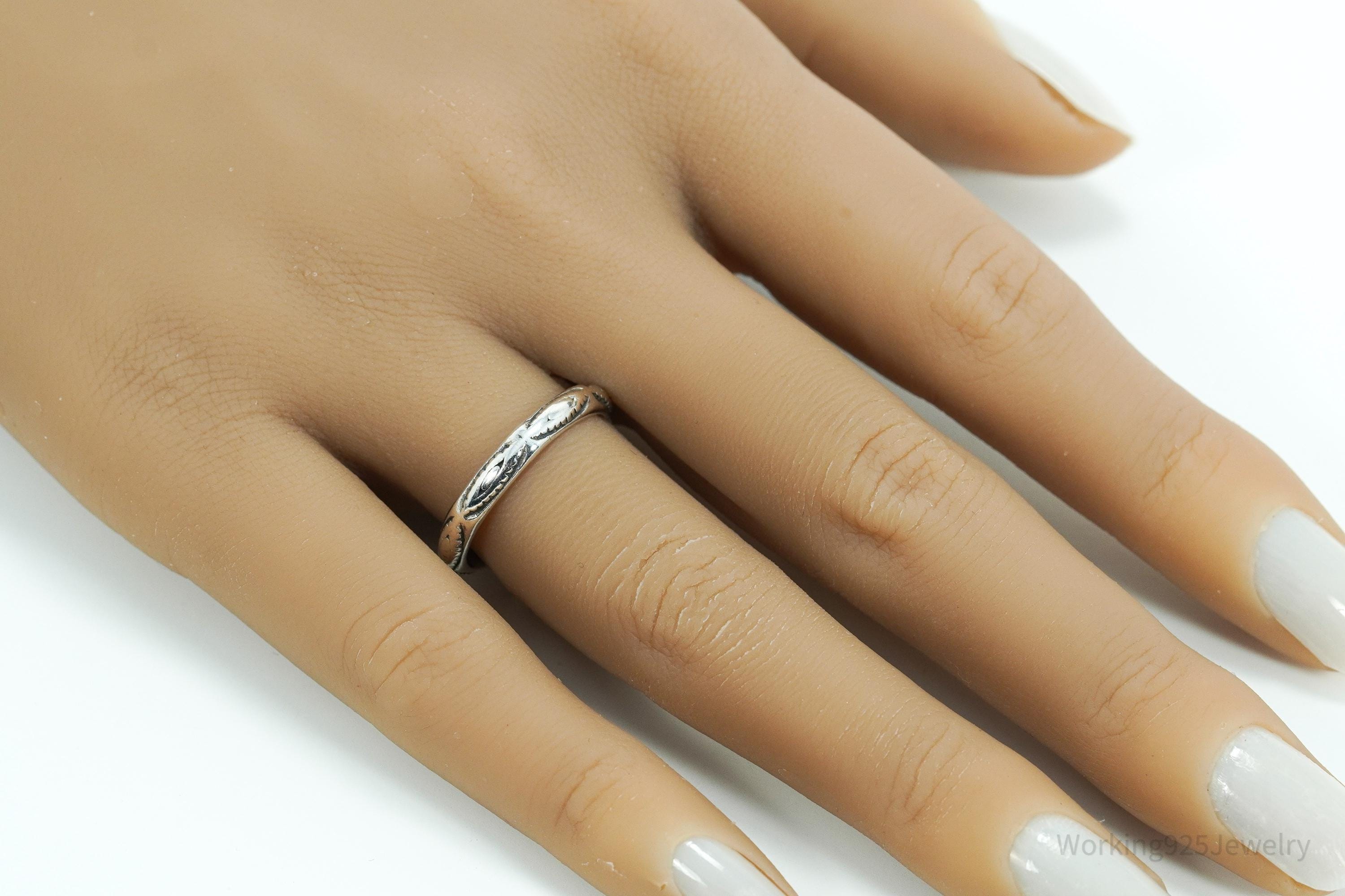 Vintage Designer Silpada Sterling Silver Stacker Ring - Size 8