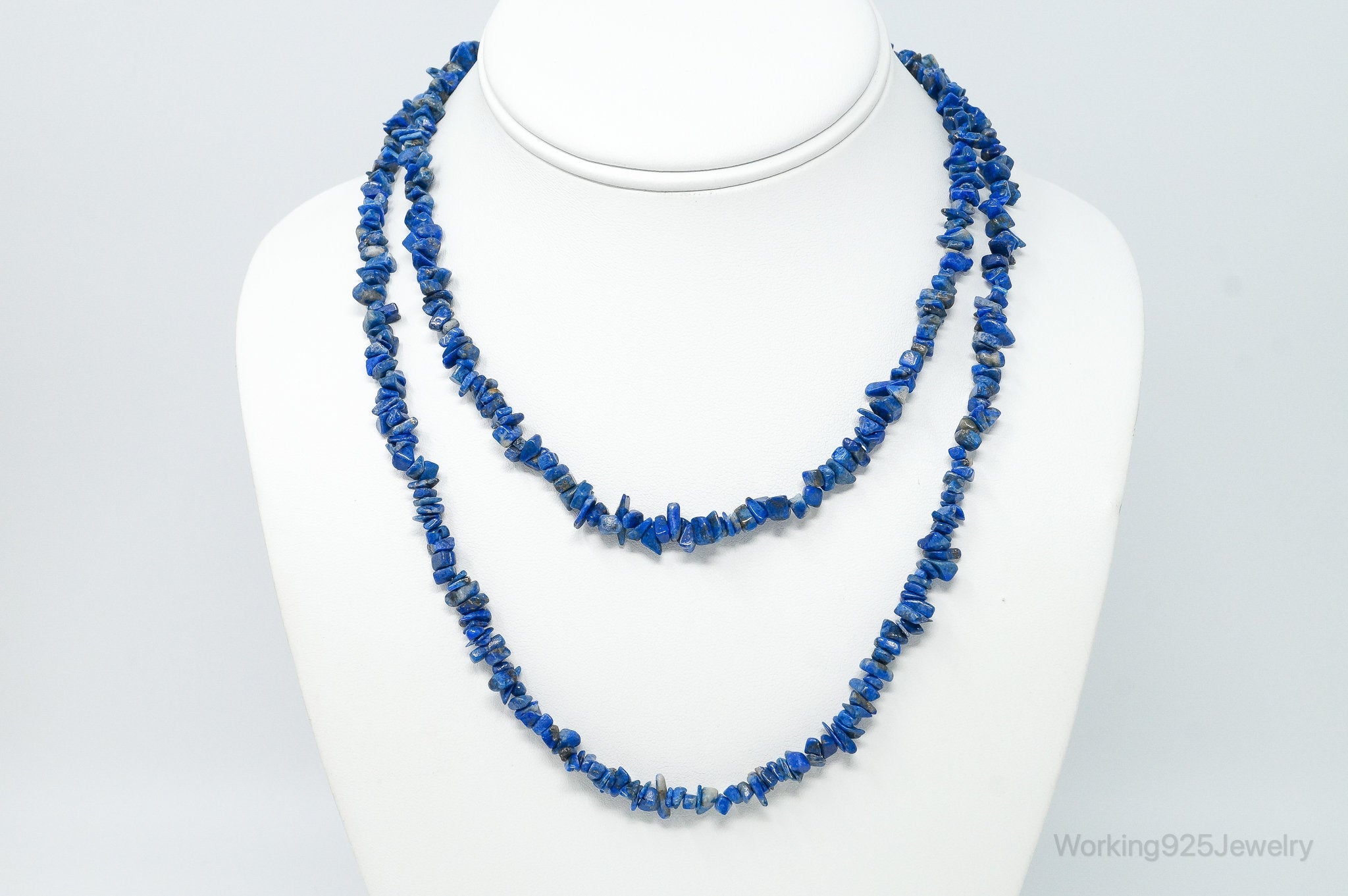 Vintage Southwestern Lapis Lazuli Beads Necklace