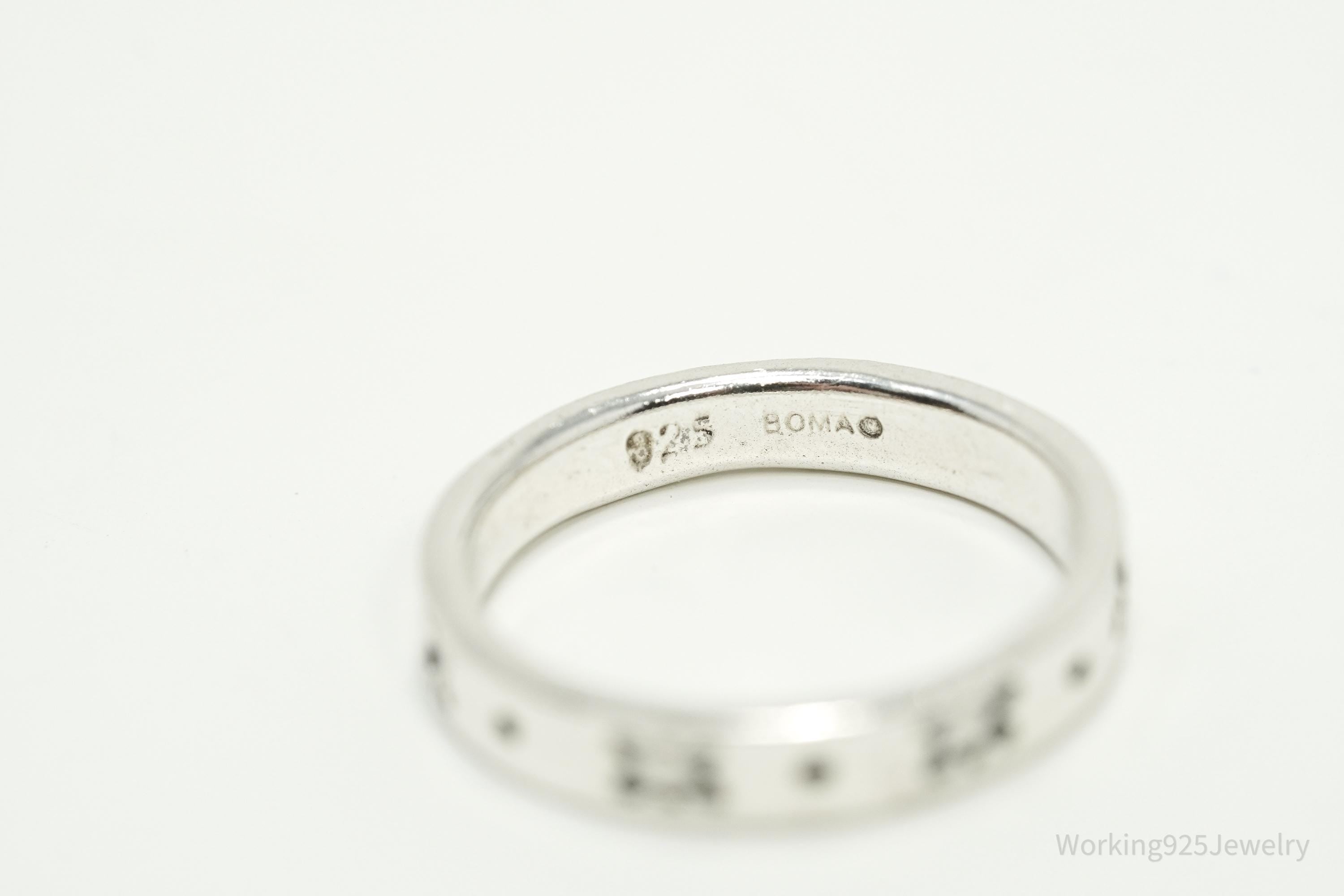 Vintage Boma Sterling Silver Band Ring - Size 5.25