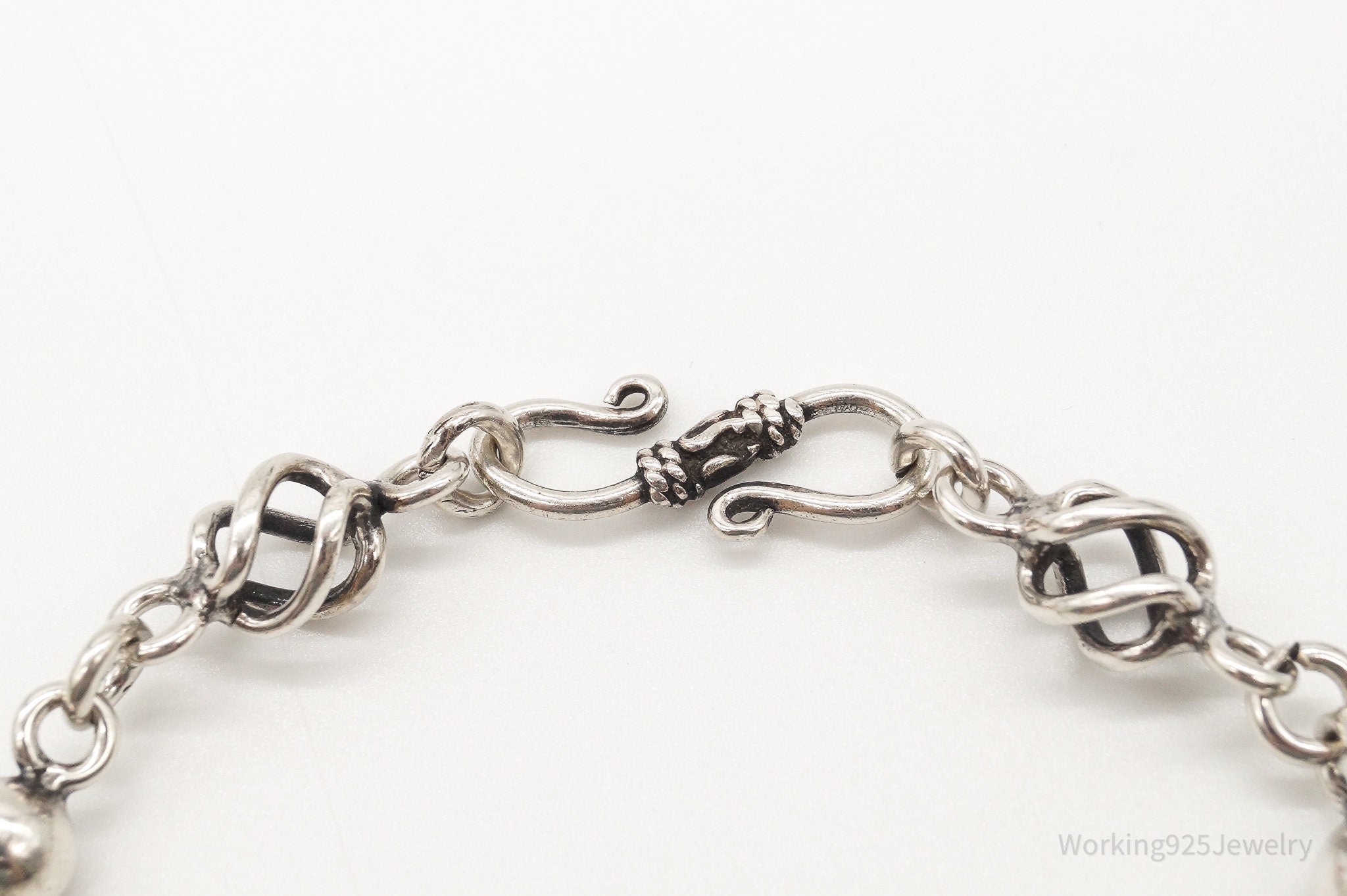 Vintage Modernist Silver Link Bracelet