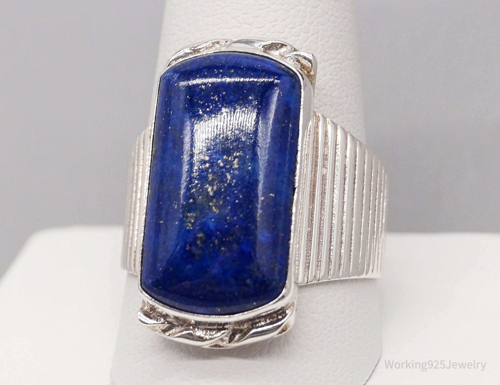 Vintage Desert Rose Trading Lapis Lazuli Sterling Silver Ring - Size 11