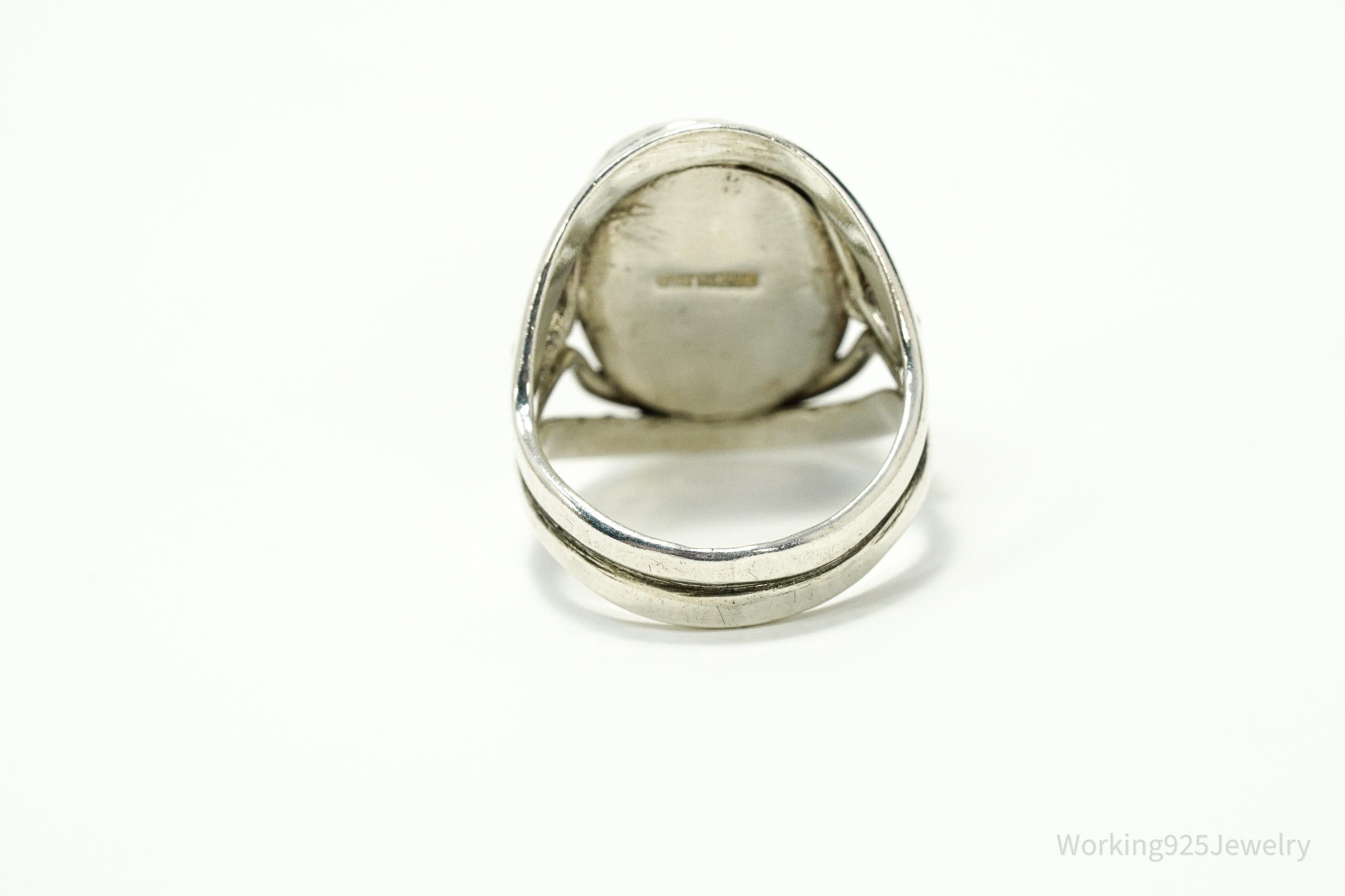 Vintage Jasper Sterling Silver Ring - Size 7