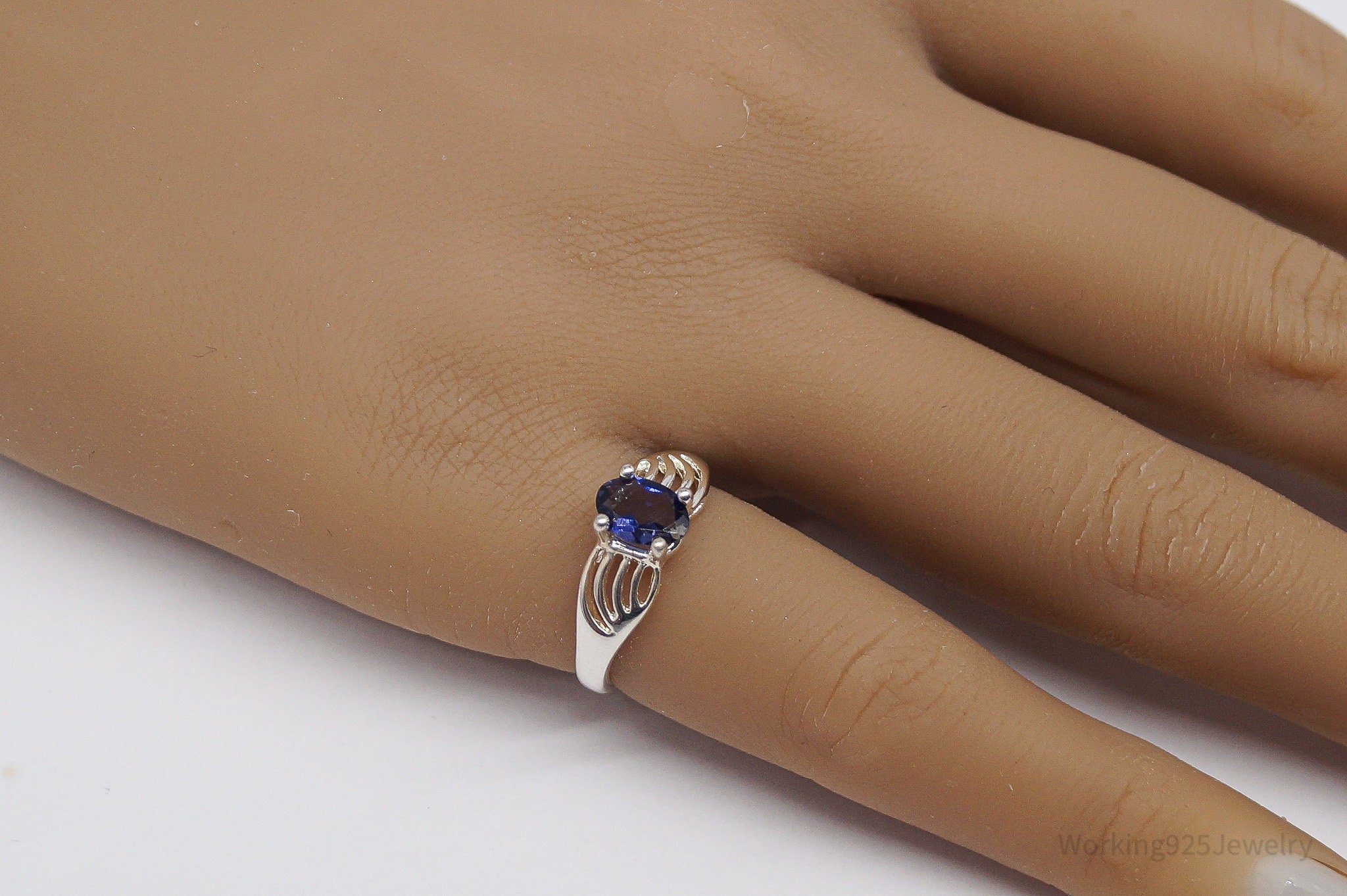 Vintage UTC Iolite Sterling Silver Ring - Size 5