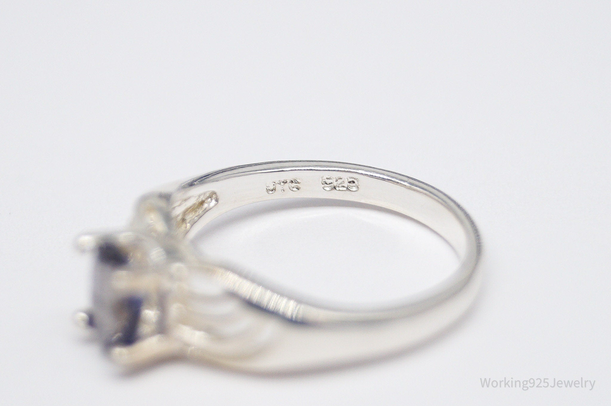 Vintage UTC Iolite Sterling Silver Ring - Size 5