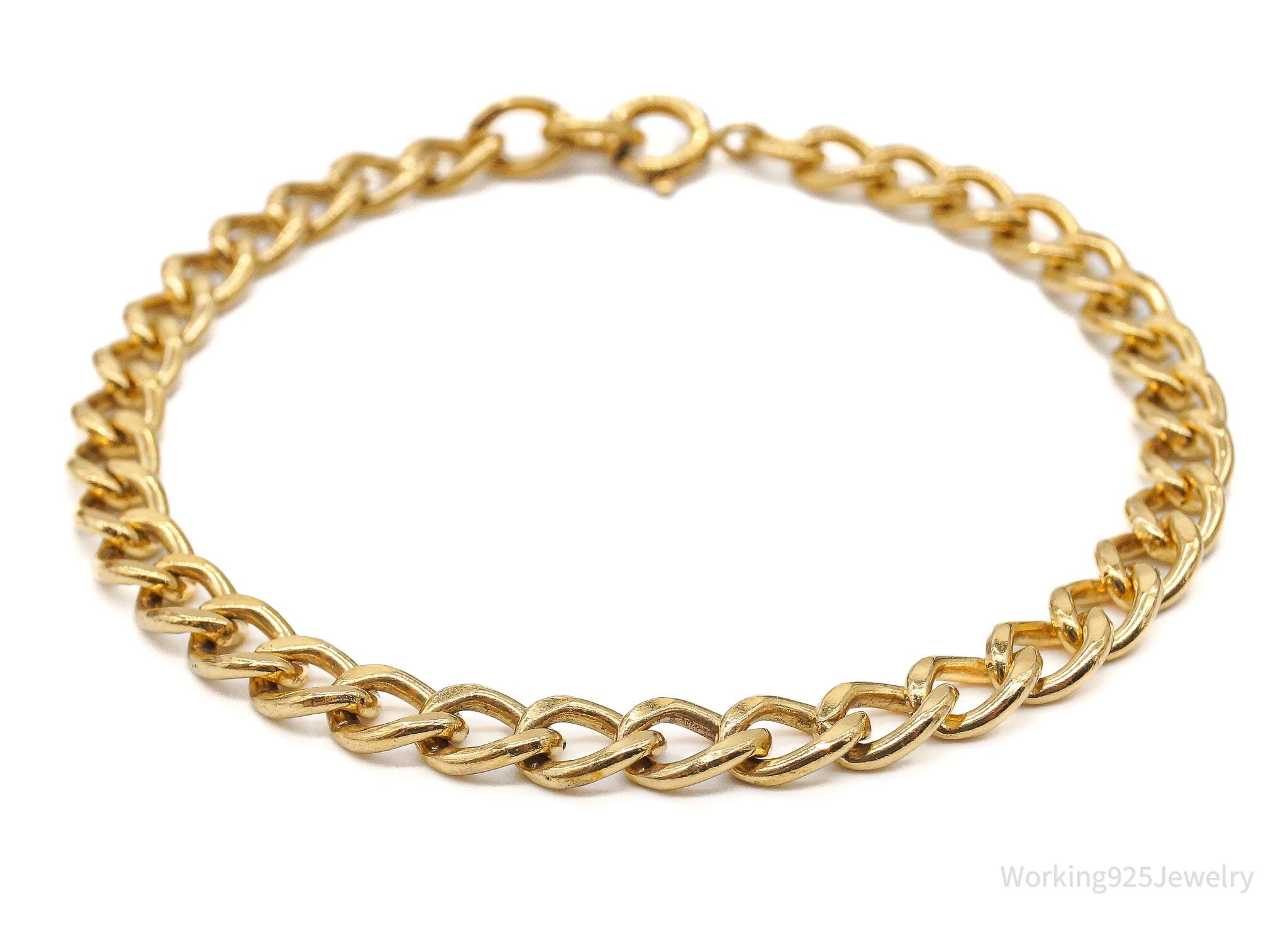 Vintage AJC Co Retro 1960s 1/20 12K Gold Filled Chain Bracelet