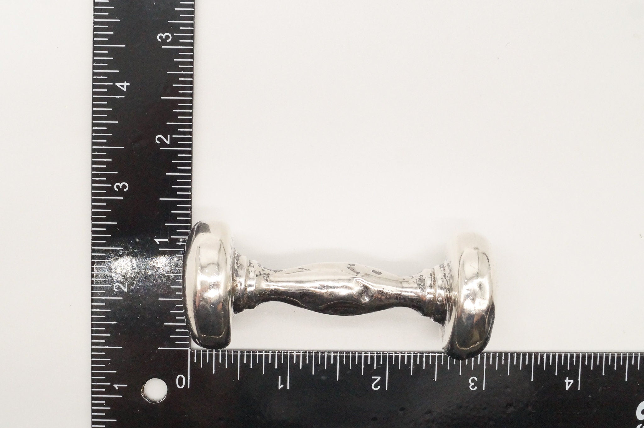 Large Antique Designer Webster Co Sterling Silver Baby Rattle