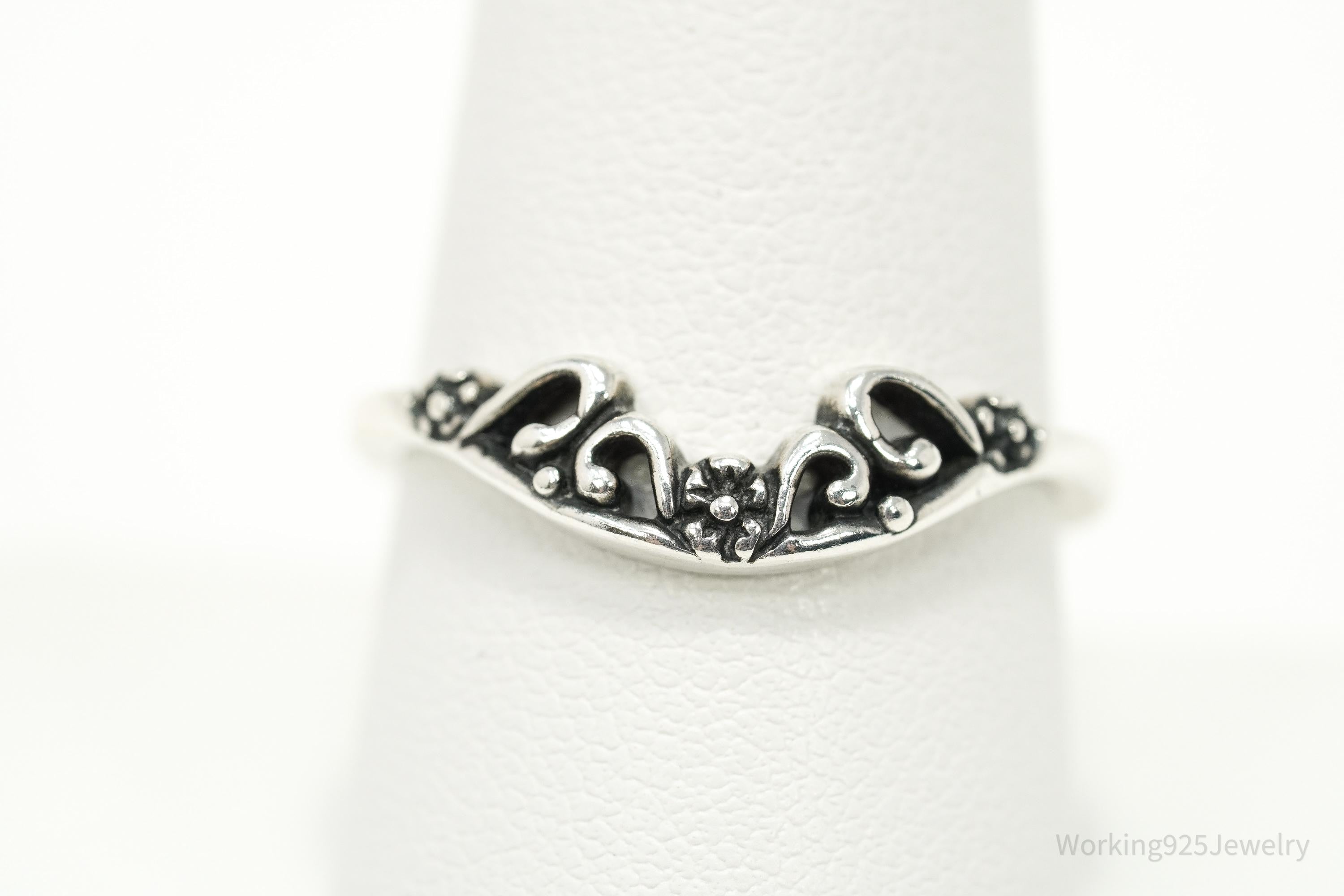 Vintage Native Designer Carolyn Pollack Relios Sterling Silver Ring Size 9