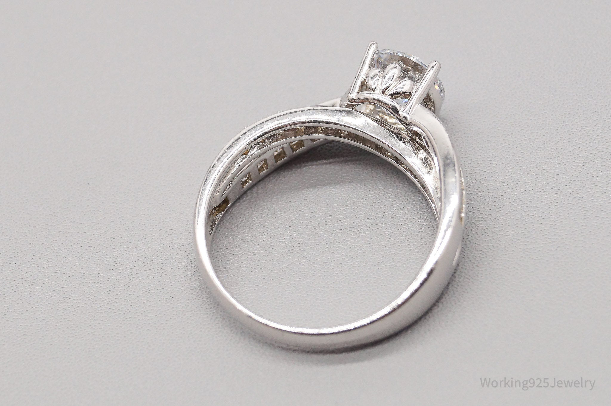 JTV PAJ Cubic Zirconia Sterling Silver Ring - Size 9.75