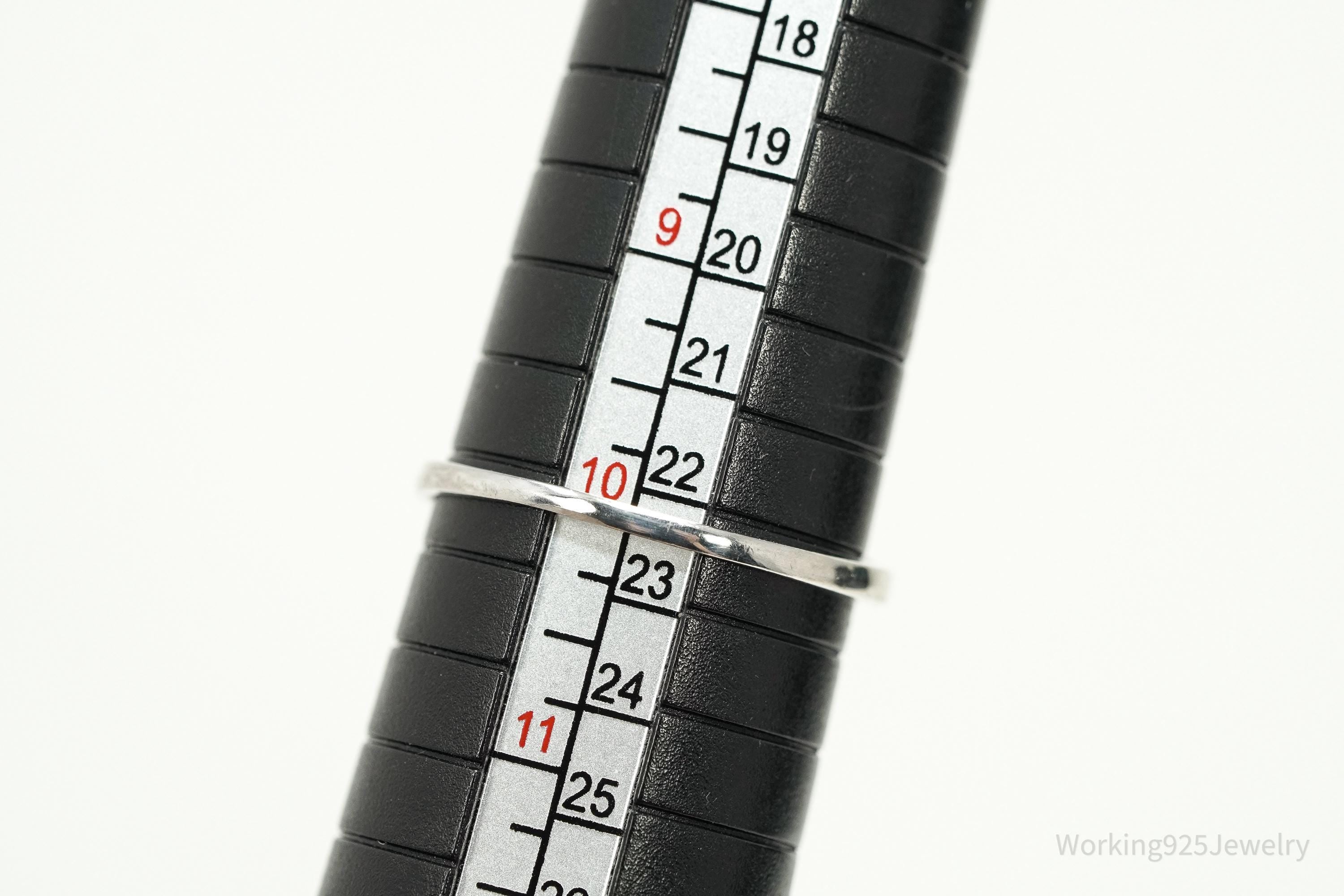 Designer STAUER Tanzanite Sterling Silver Ring - Size 10