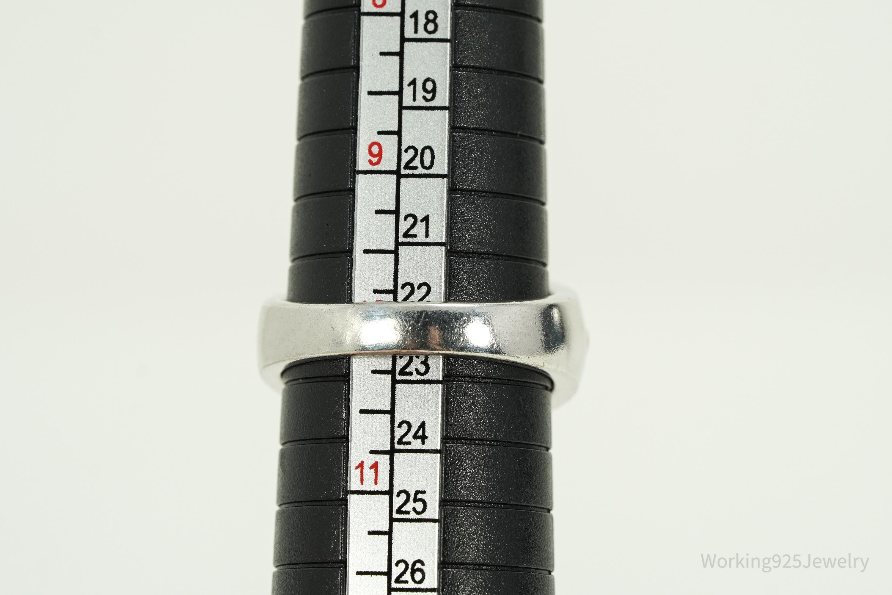 Vintage Designer Judith Ripka Sterling Silver Band Ring - Size 10