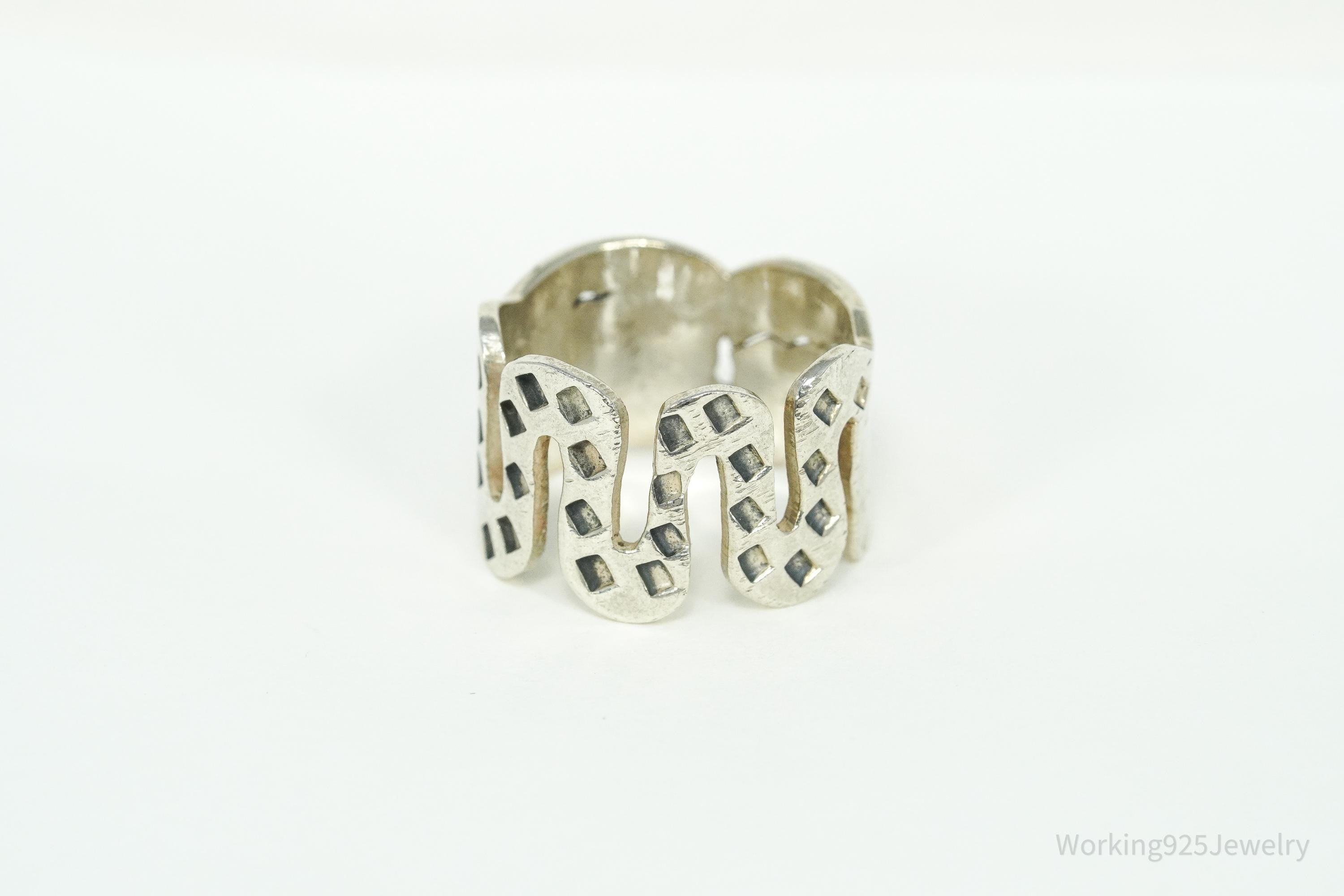 Vintage Mexican RJP Sterling Silver Ring - Size 5.5