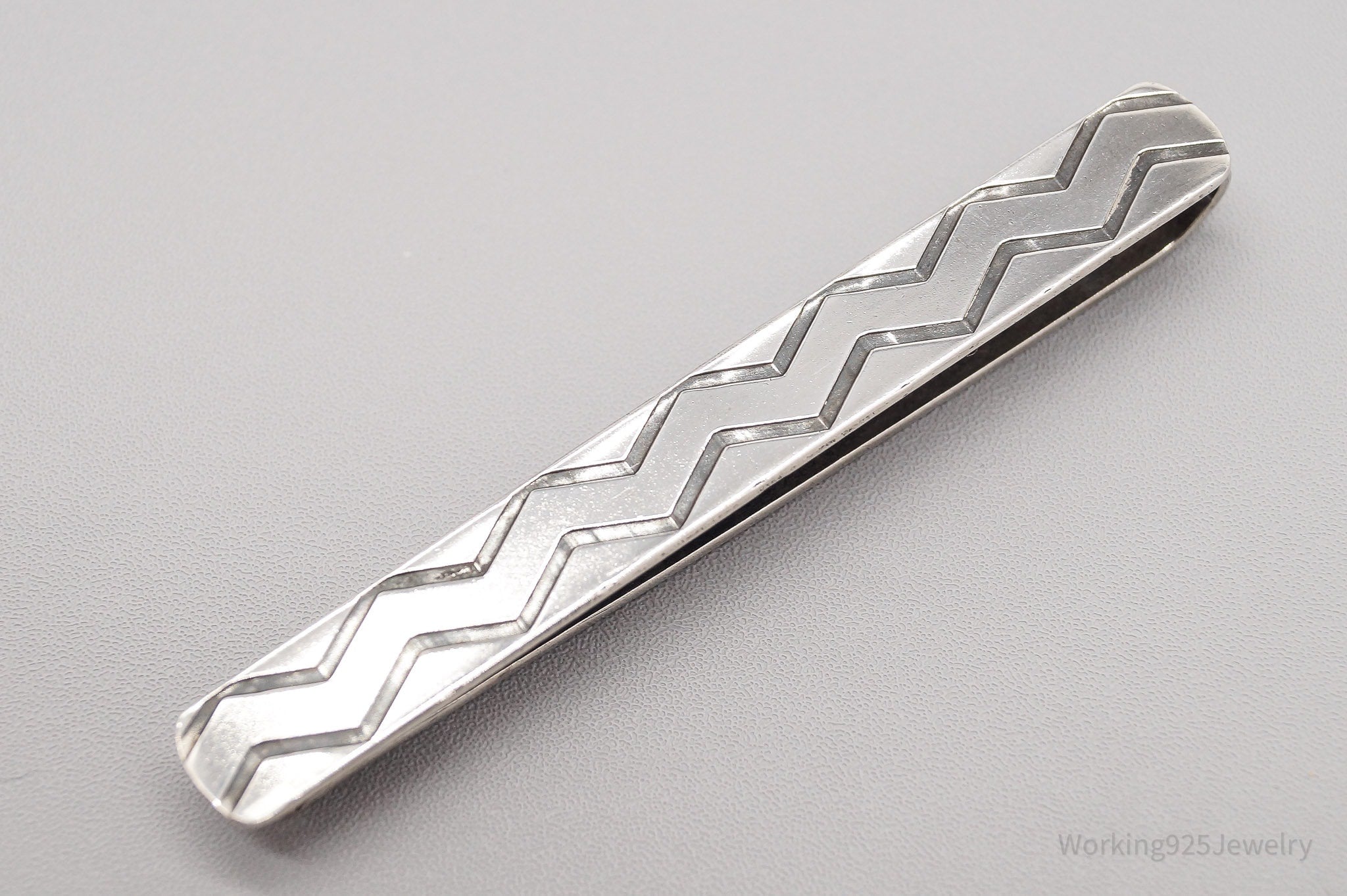 RARE Vintage Danish Modernist Hans Jensen 830S Silver Clip