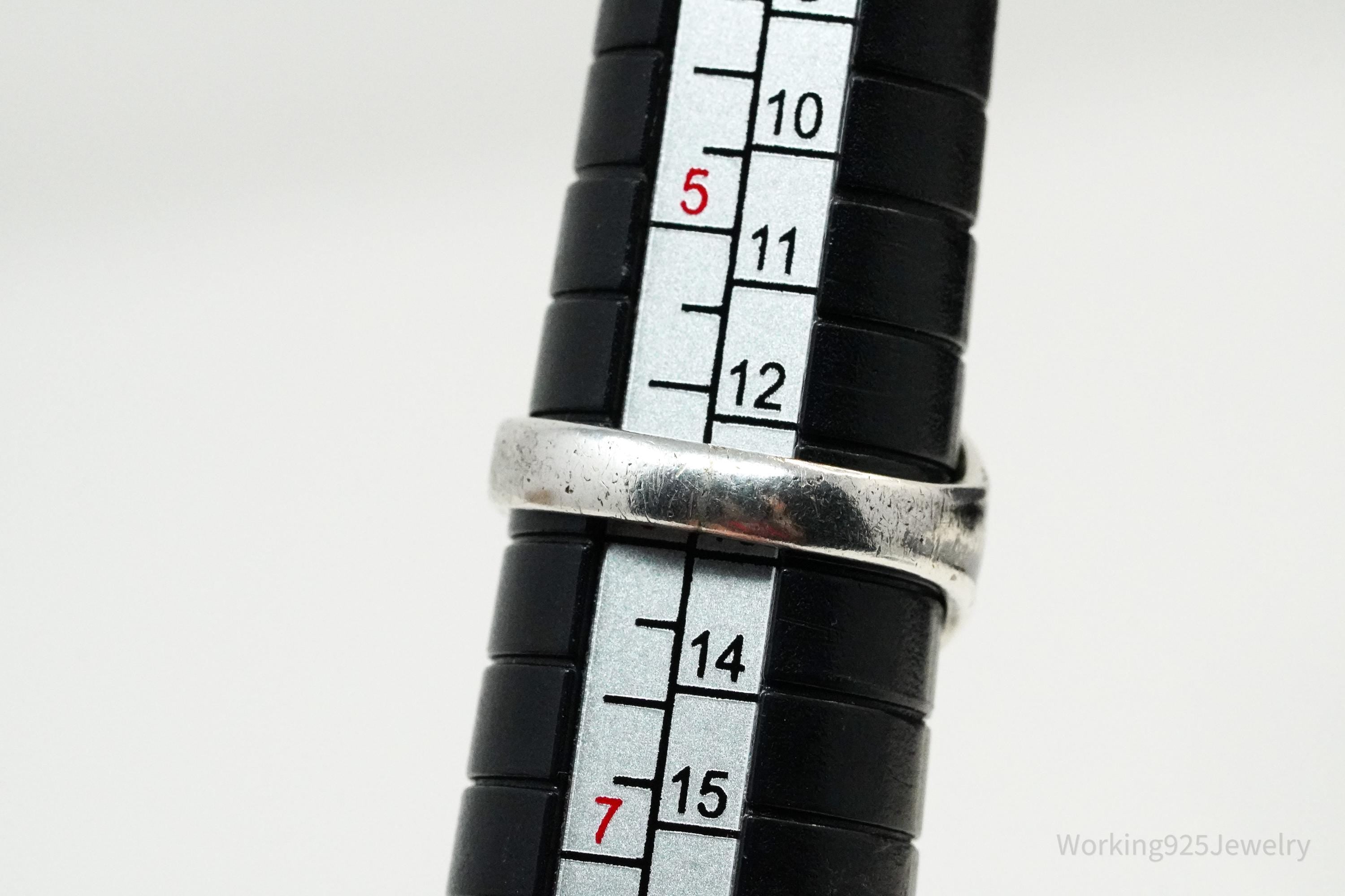 Vintage "Be Prepared" Eagle Scout Sterling Silver Ring - Size 6