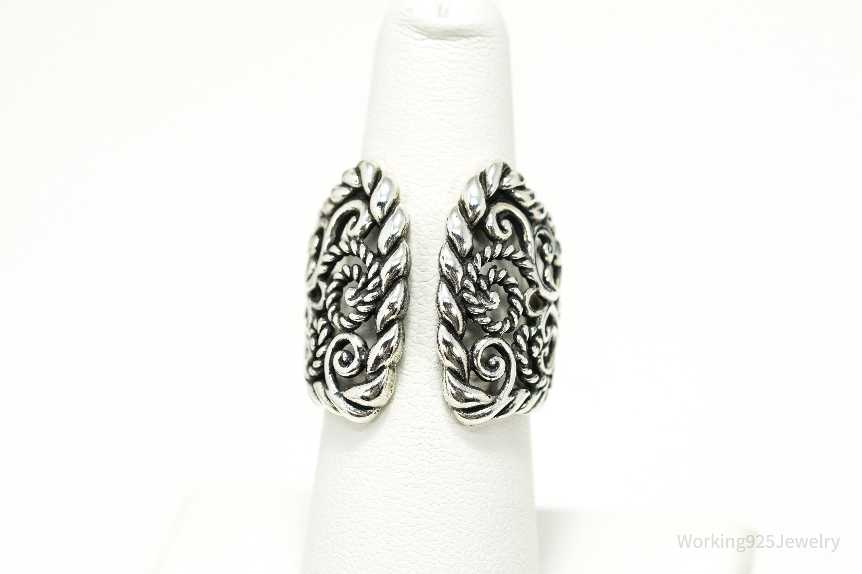 Vintage Native Carolyn Pollack Western Style Sterling Silver Ring - Size 7.25