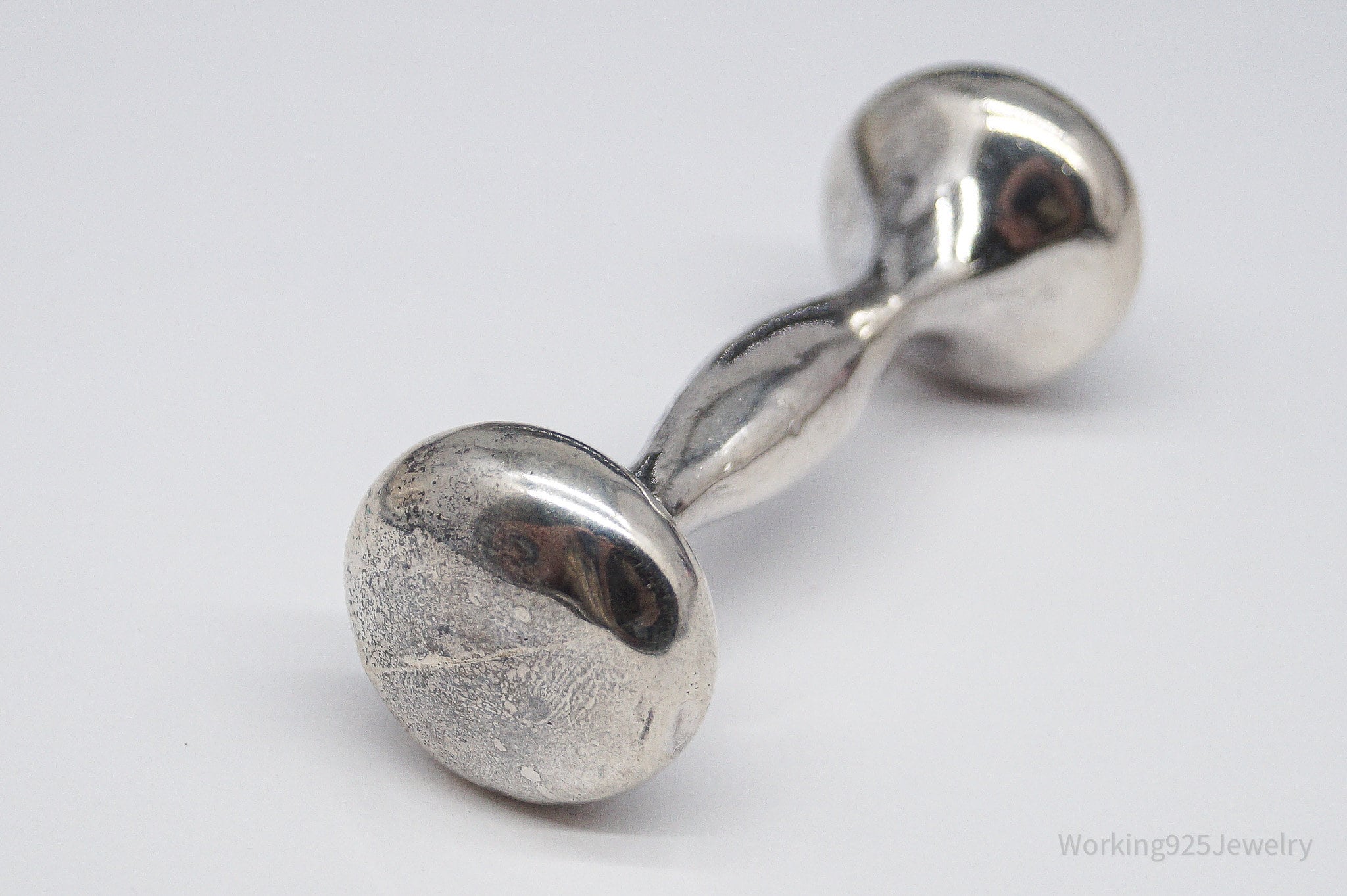 Antique Designer Lullaby Dated 1900 Large Sterling Silver Baby Rattle