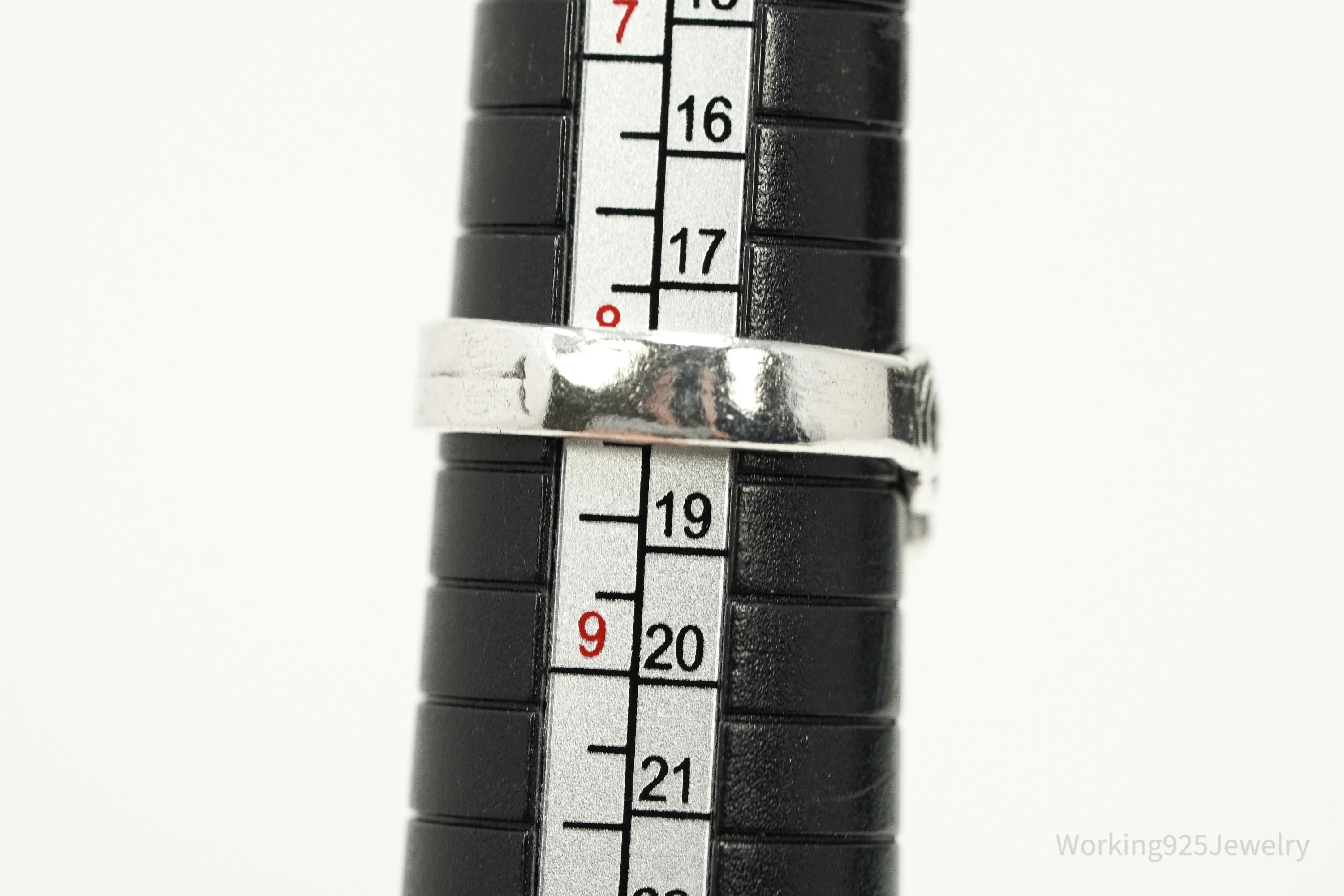 ATQ VTG Art Nouveau Woman Sterling Silver Ring - Size 8.25