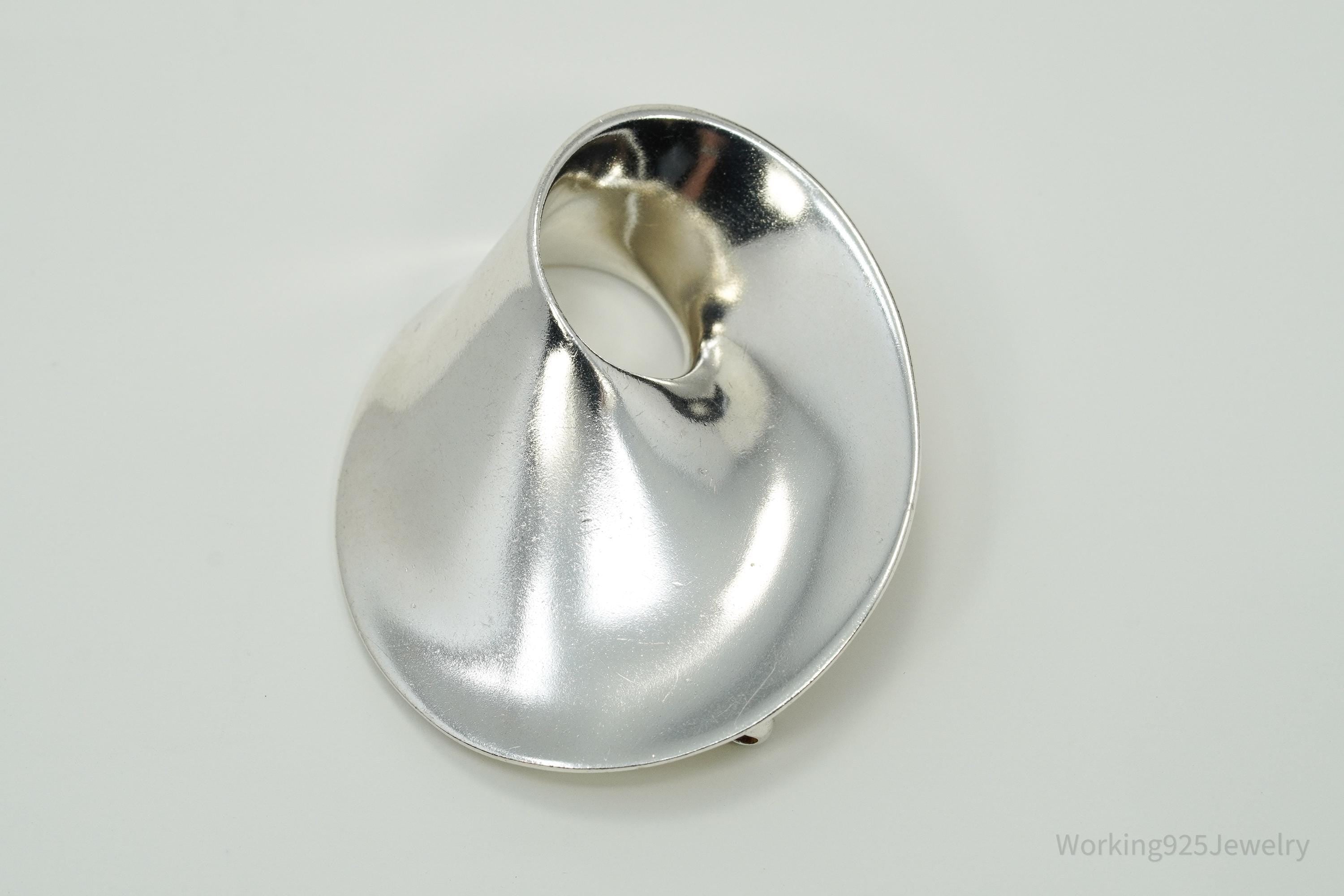 RARE Vintage Georg Jensen Vivianna Torun MOBIUS Sterling Silver Brooch Pin
