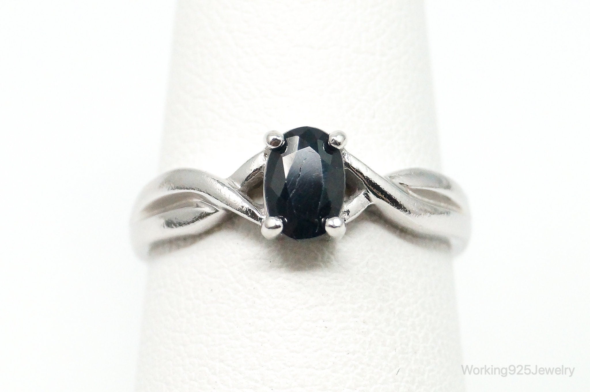 Designer Ross Simons Sapphire Sterling Silver Ring - Size 6