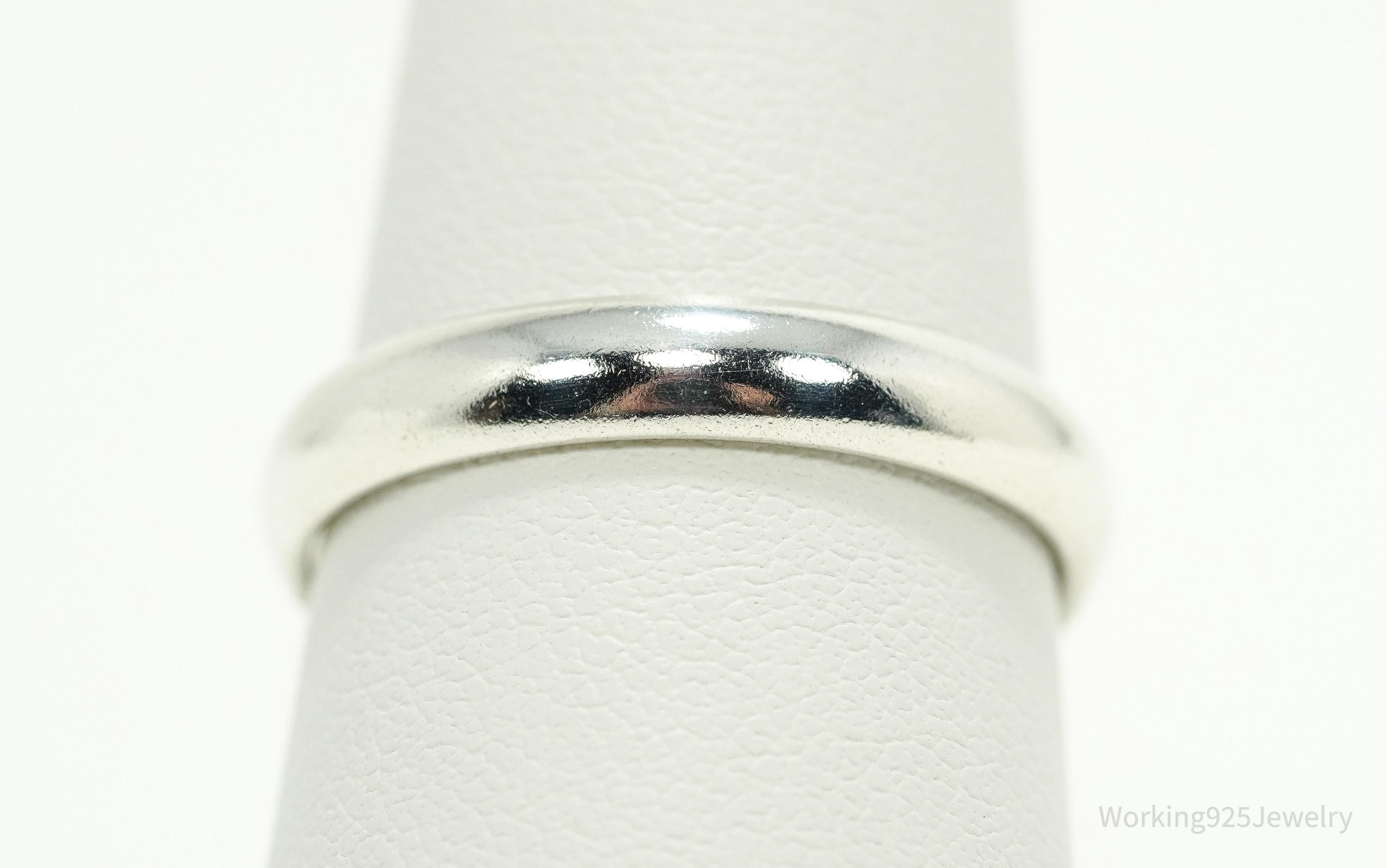 Vintage Sterling Silver Band Ring - Size 9.25