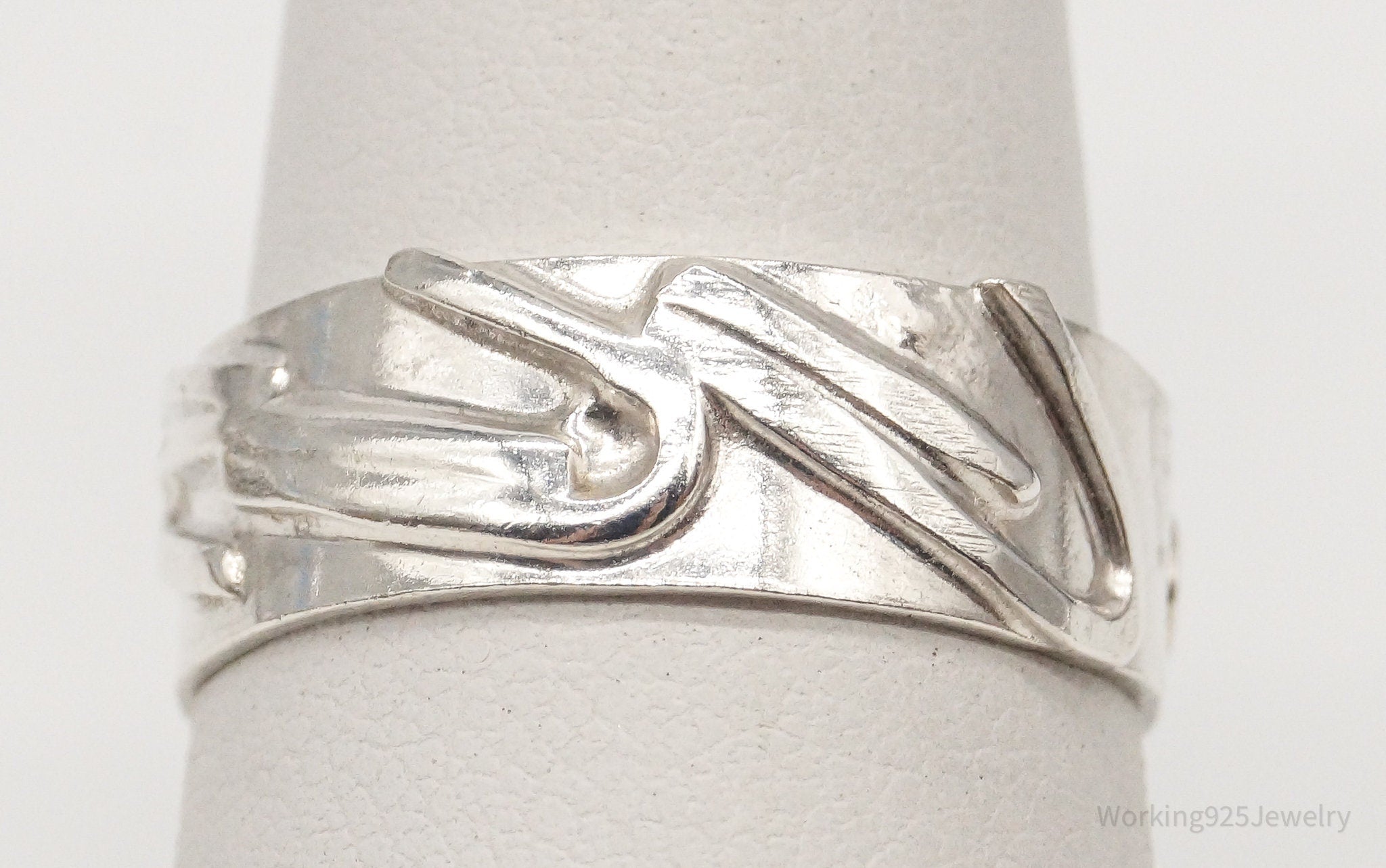 Vintage Sterling Silver Band Ring - Size 7