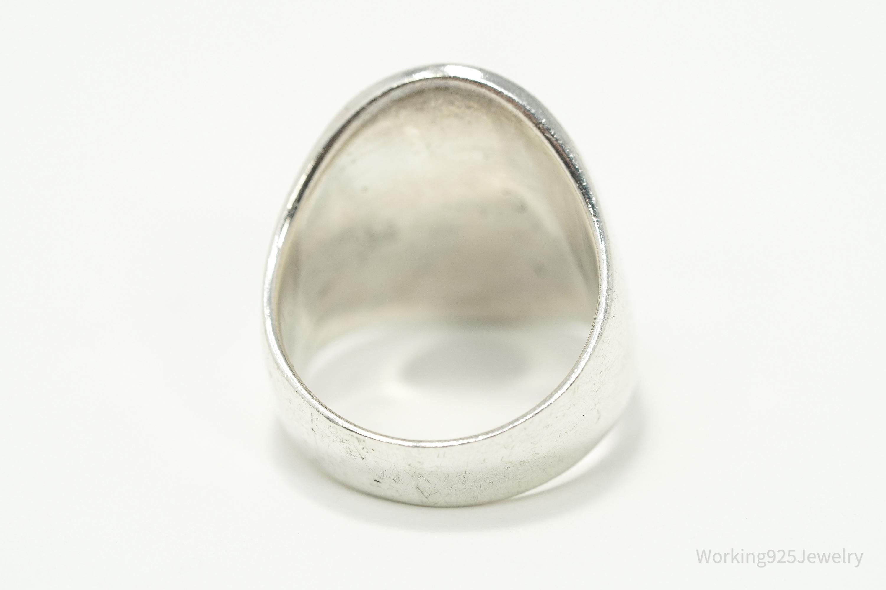 Vintage Dancing Kokopelli Sterling Silver Ring - Size 7