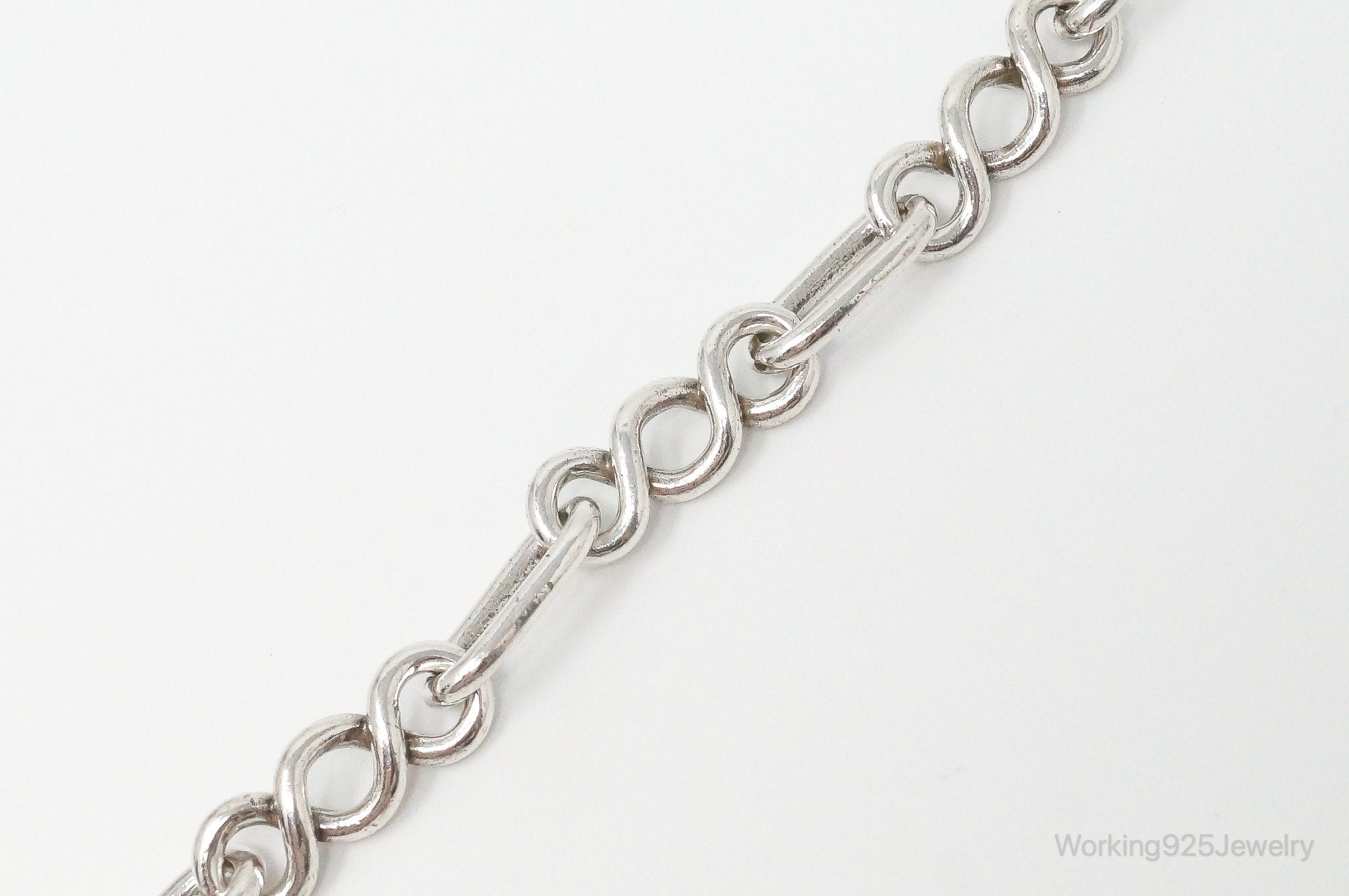 Vintage Sterling Silver Chain Link Bracelet