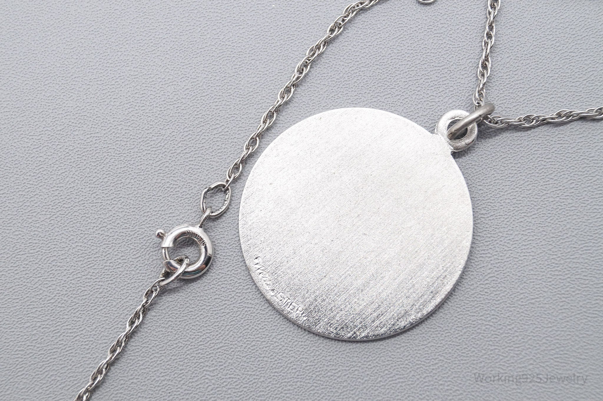 Vintage Well's Libra Sign Sterling Silver Necklace - 20"