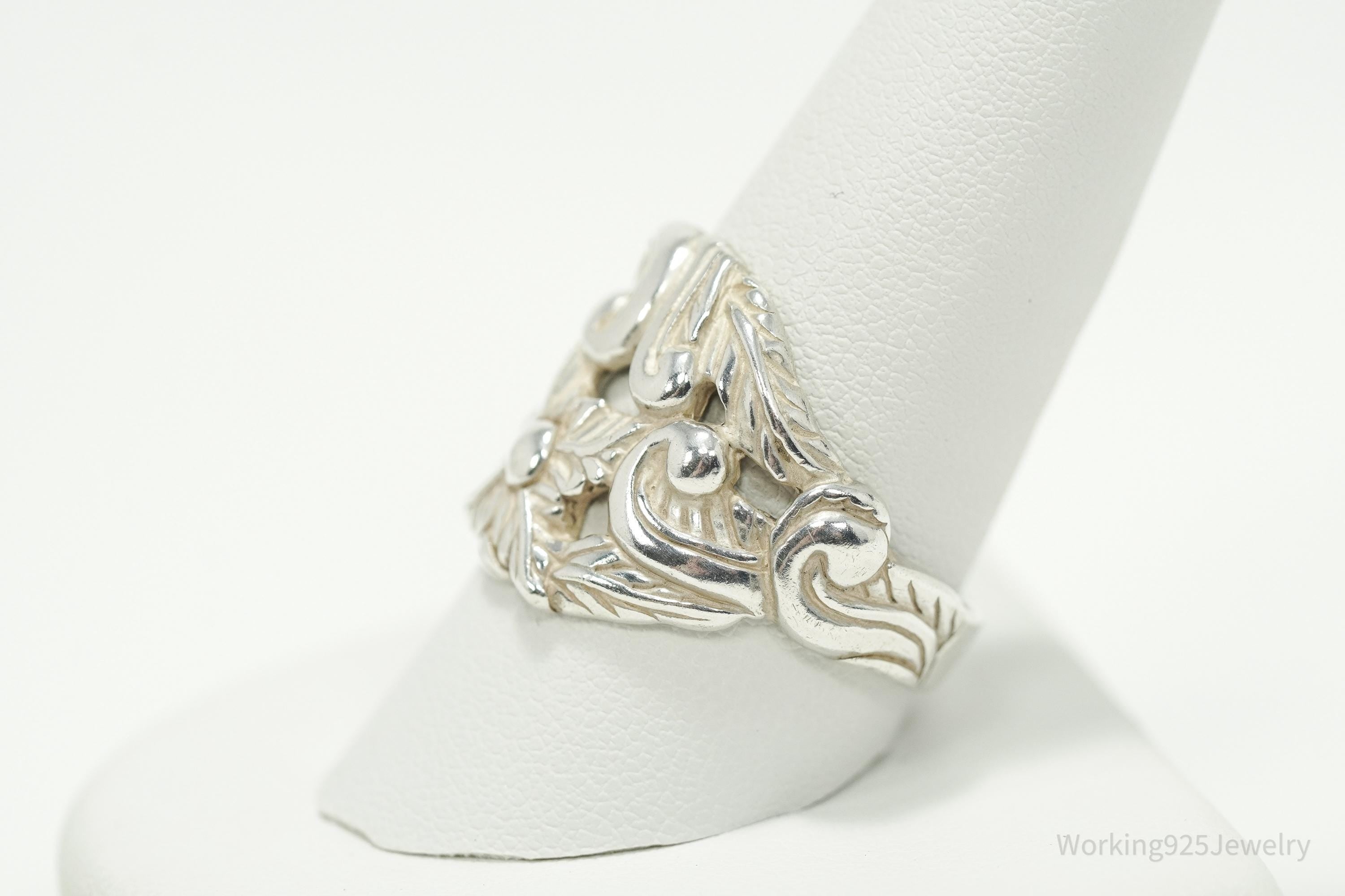 Vintage Native Designer Carolyn Pollack Sterling Silver Ring - Size 10