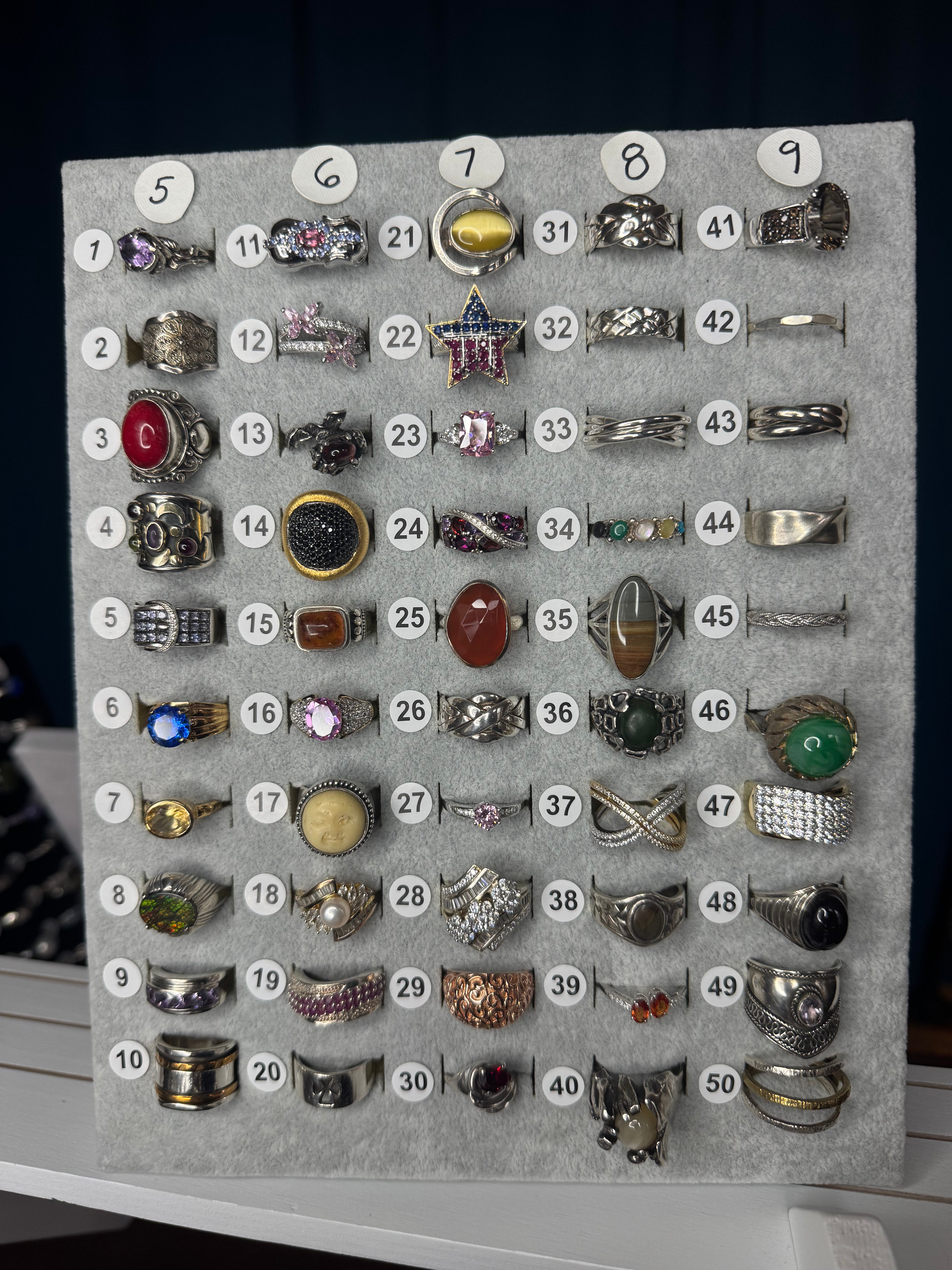 Ring Board K - Sizes 5-9