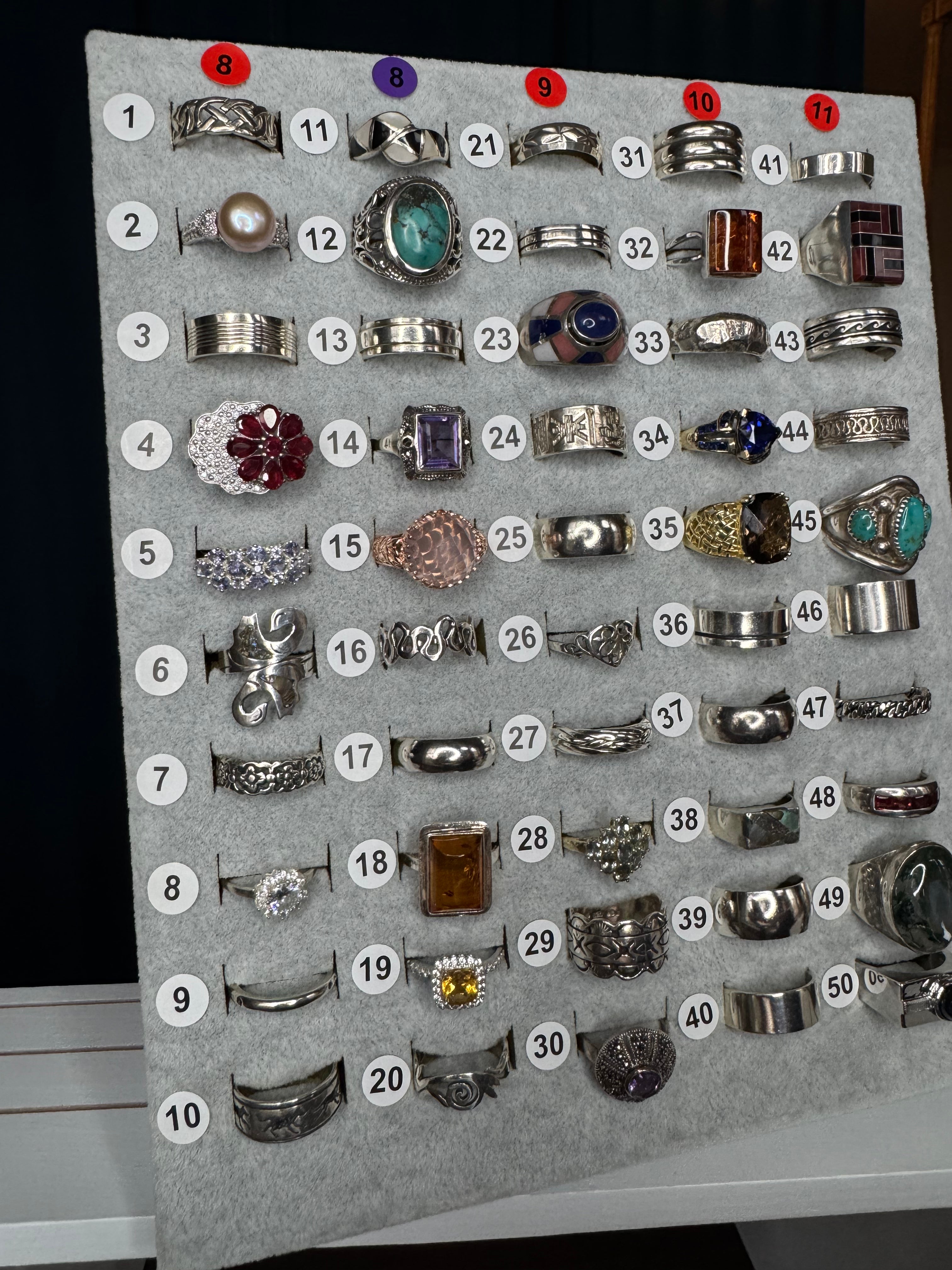 Ring Board E - Sizes 8-11