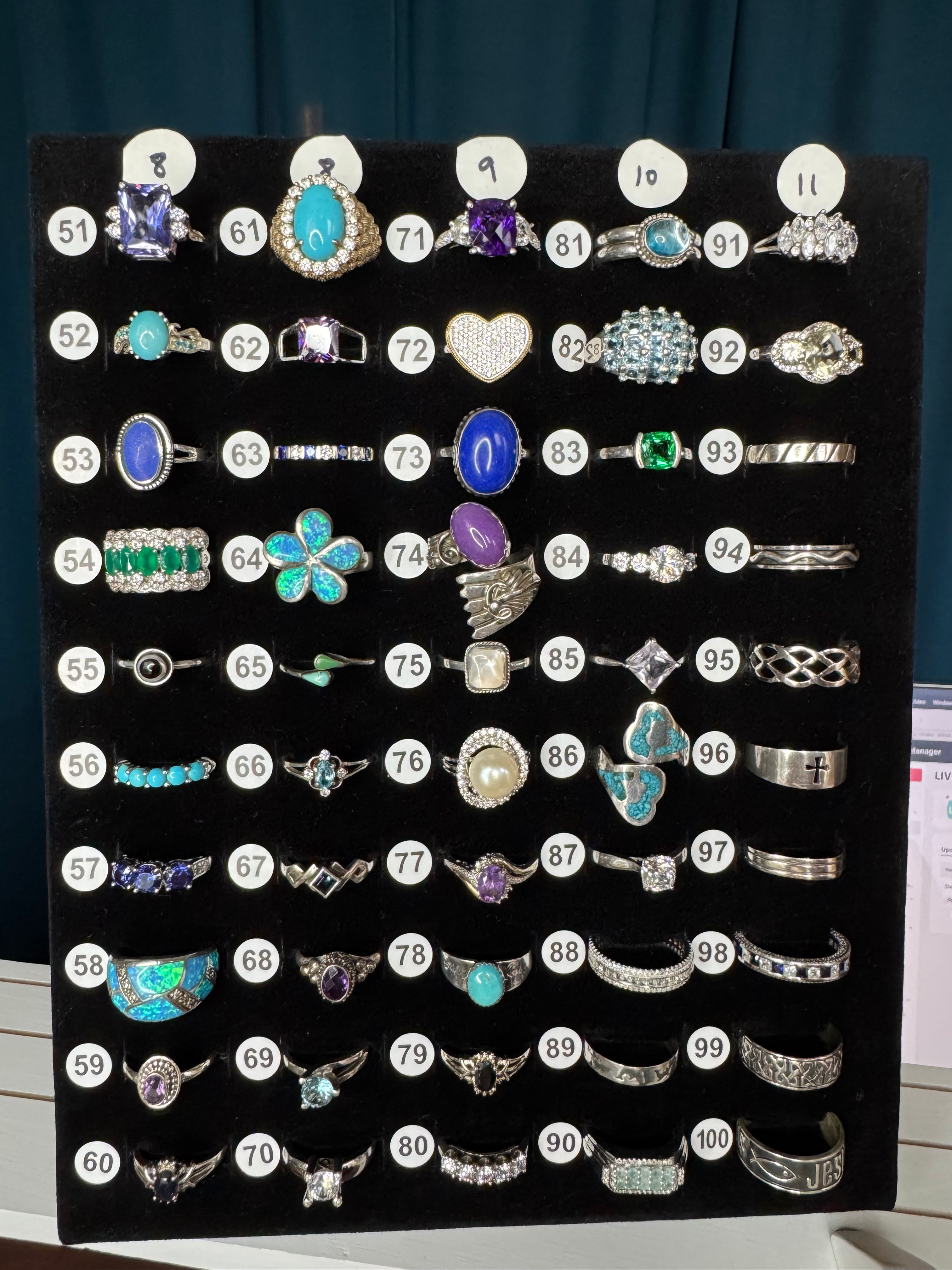 Ring Board J - Sizes 8-11