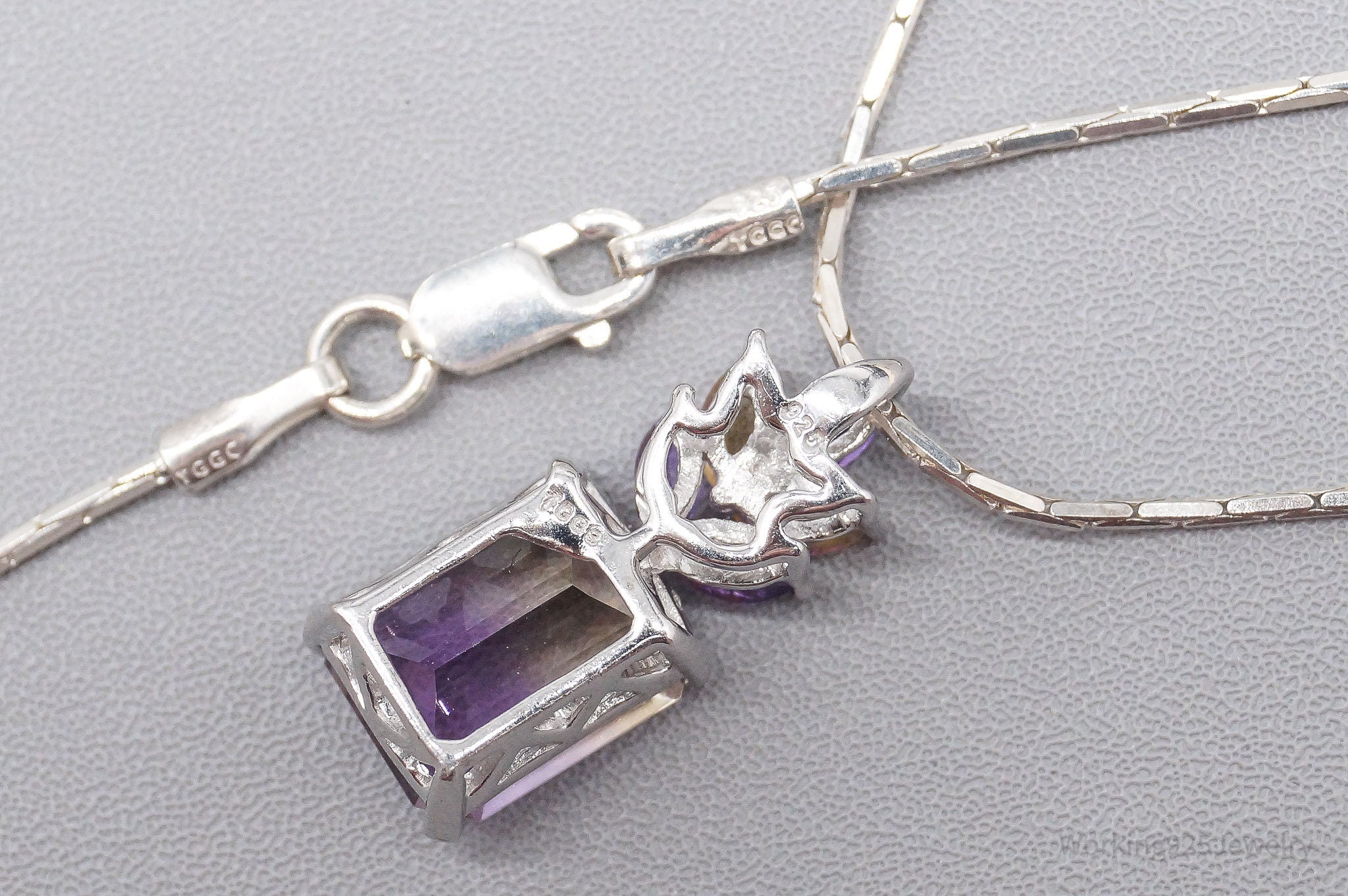 JTV's TGGC Ametrine Sterling Silver Necklace 20"