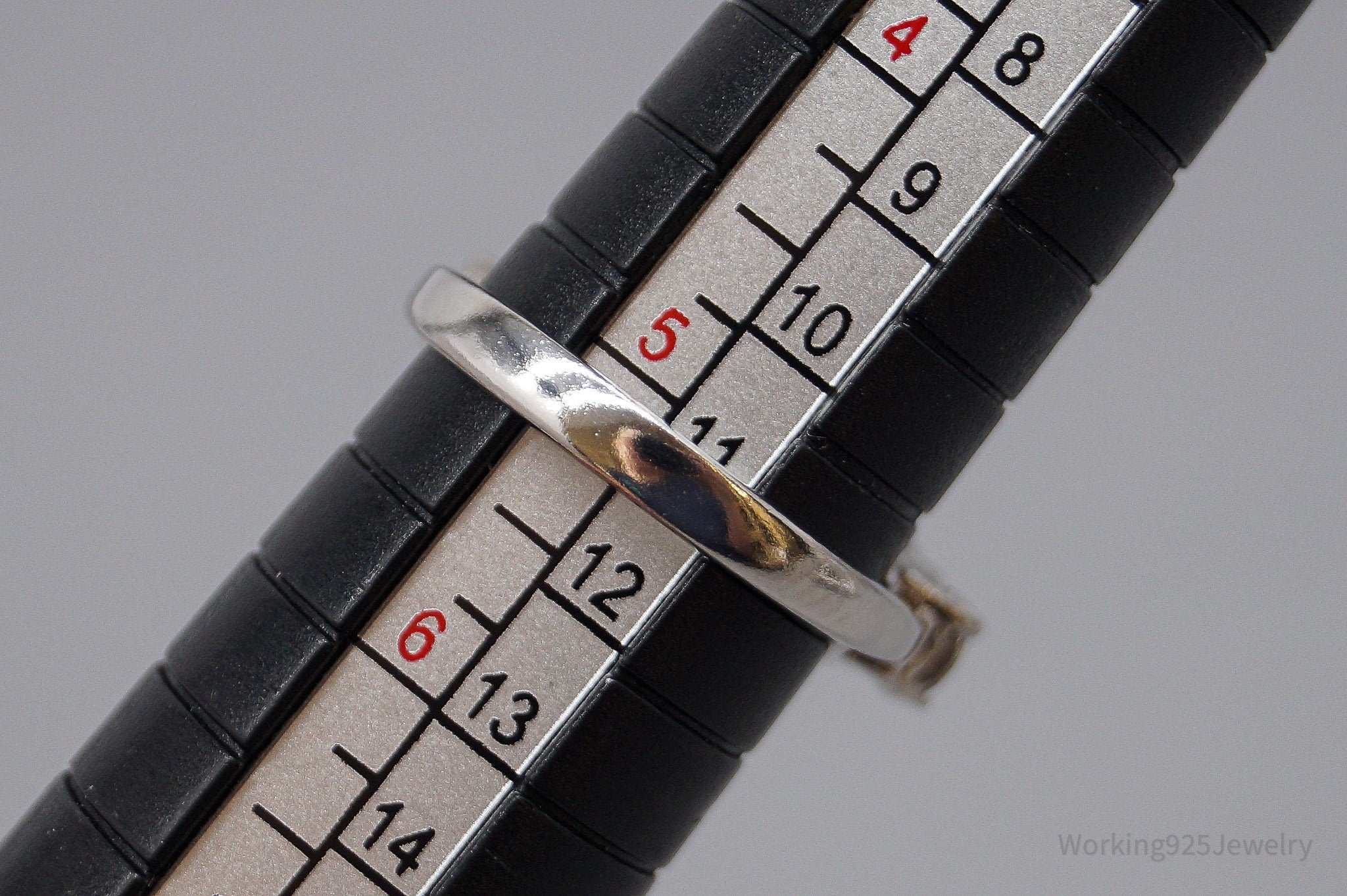 Vintage Diamonique Cubic Zirconia Sterling Silver Ring - Size 5.25