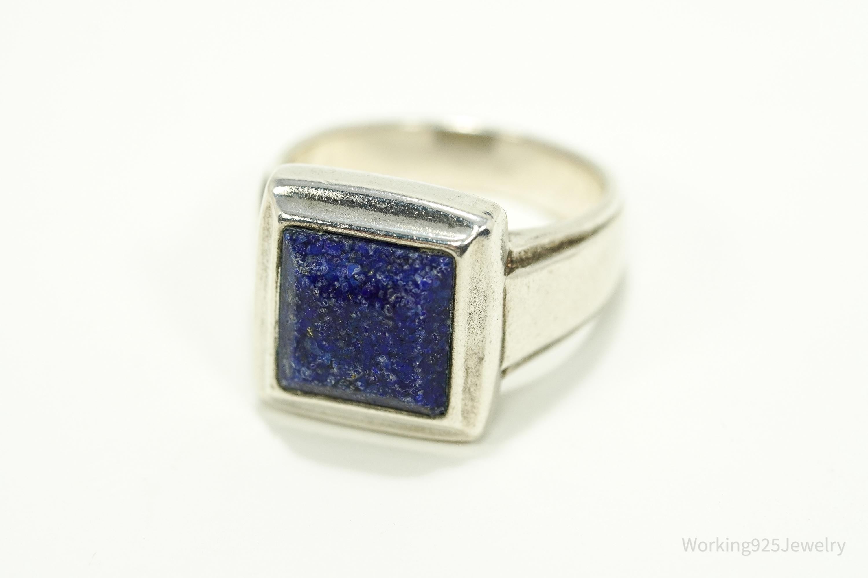 VTG Designer CCO Lapis Lazuli Sterling Silver Ring - SZ 7