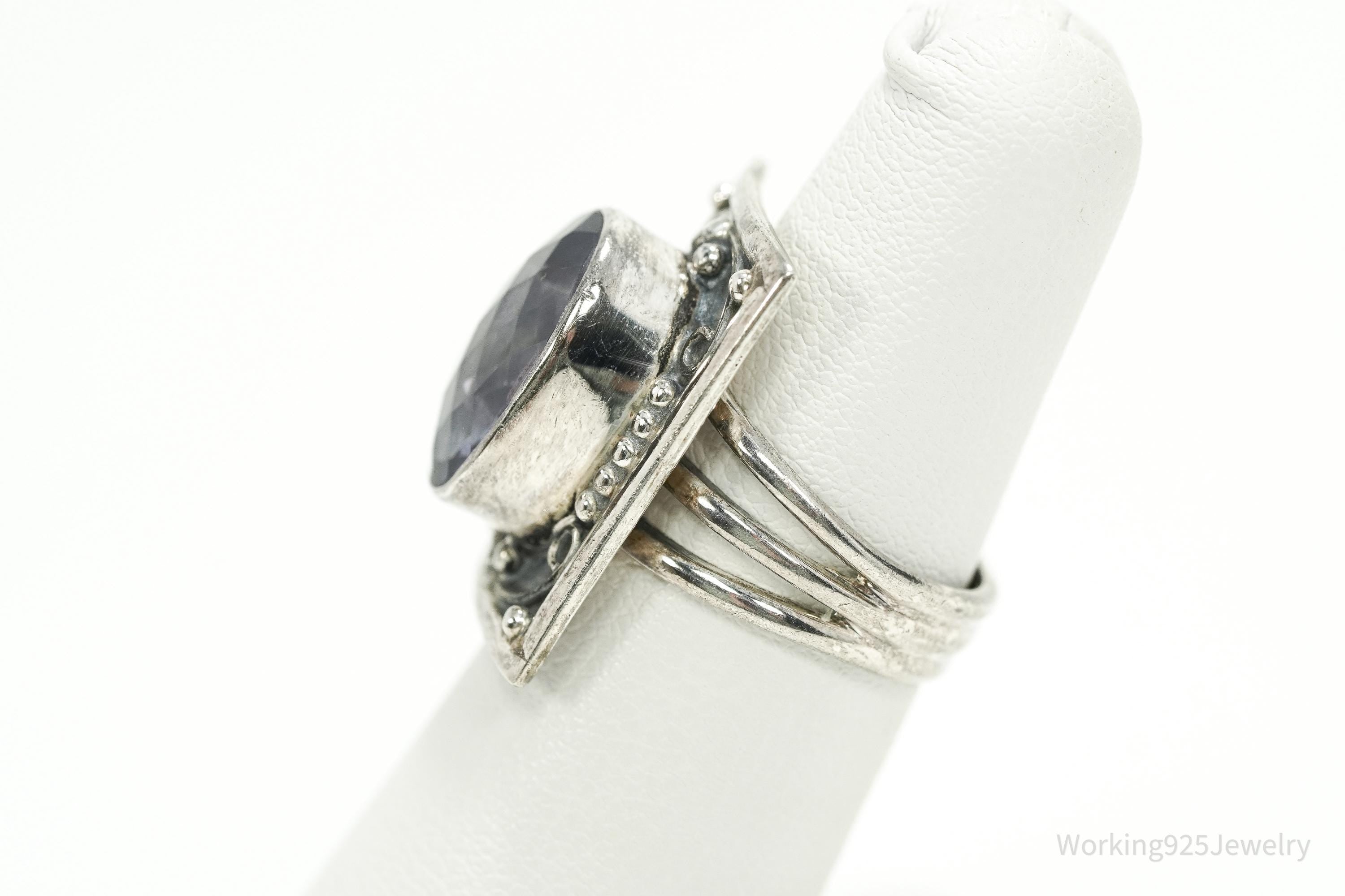 Vintage Nicky Butler Amethyst Sterling Silver Ring - Size 5.25